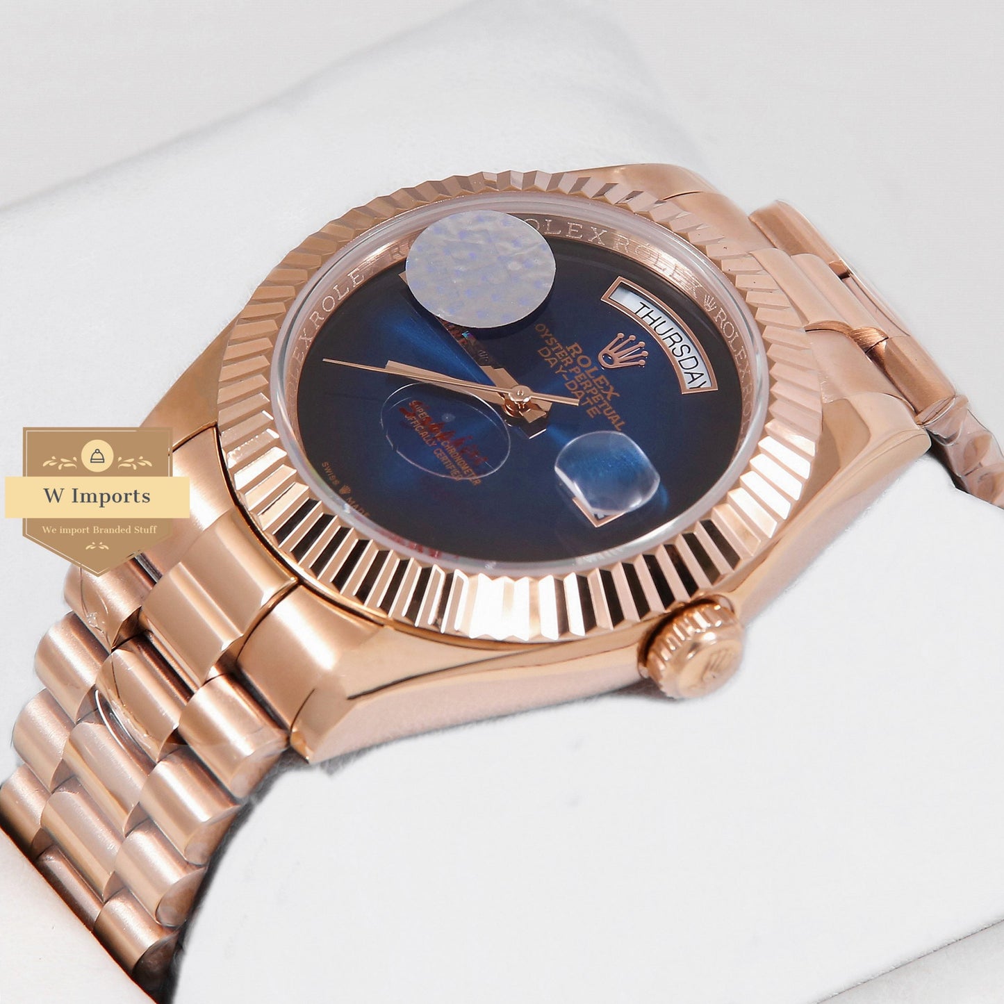 Latest Collection 40 All Rose Gold With Deep Blue Dial Automatic Watch ZR Factory
