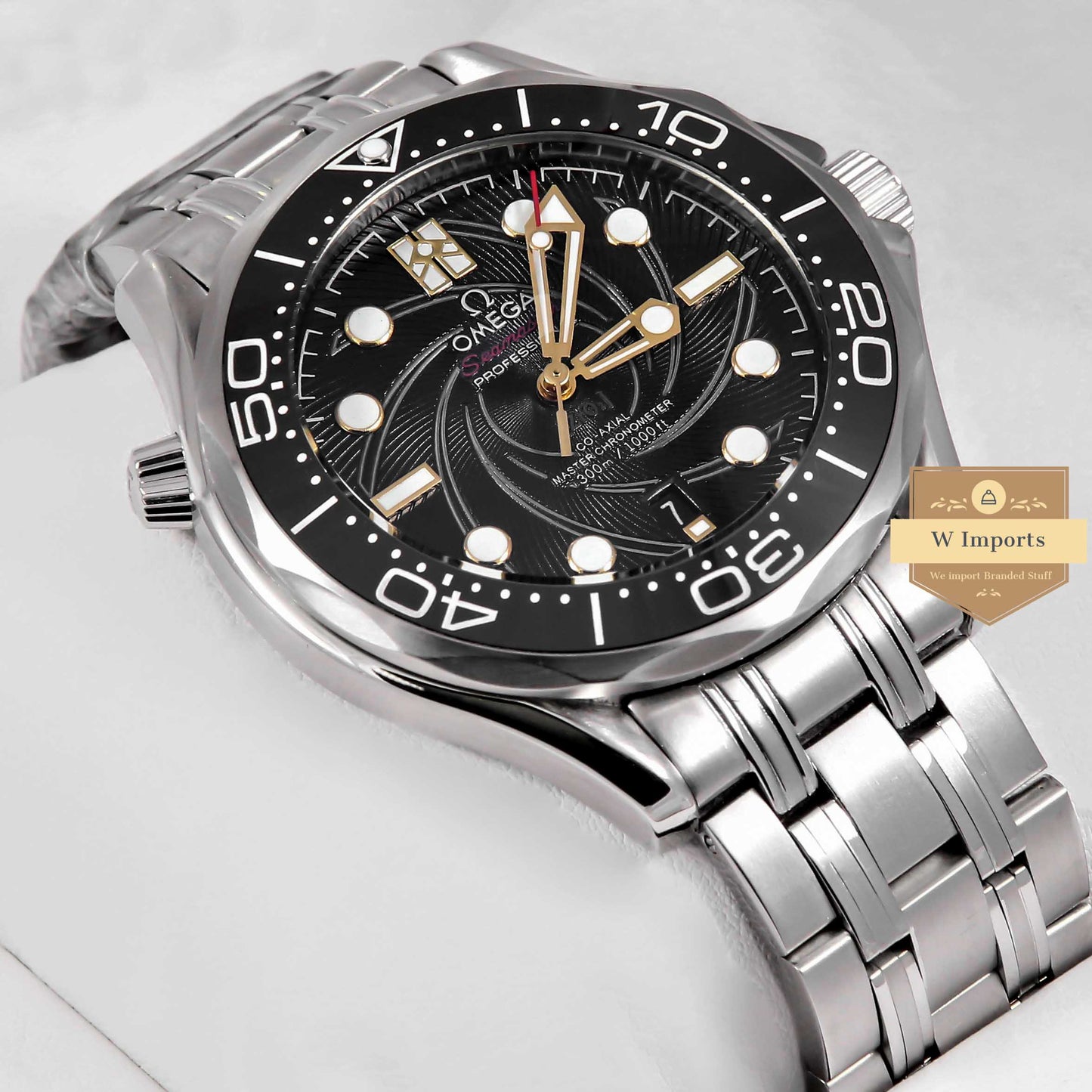 Latest Collection Silver With Black Dial Automatic Watch