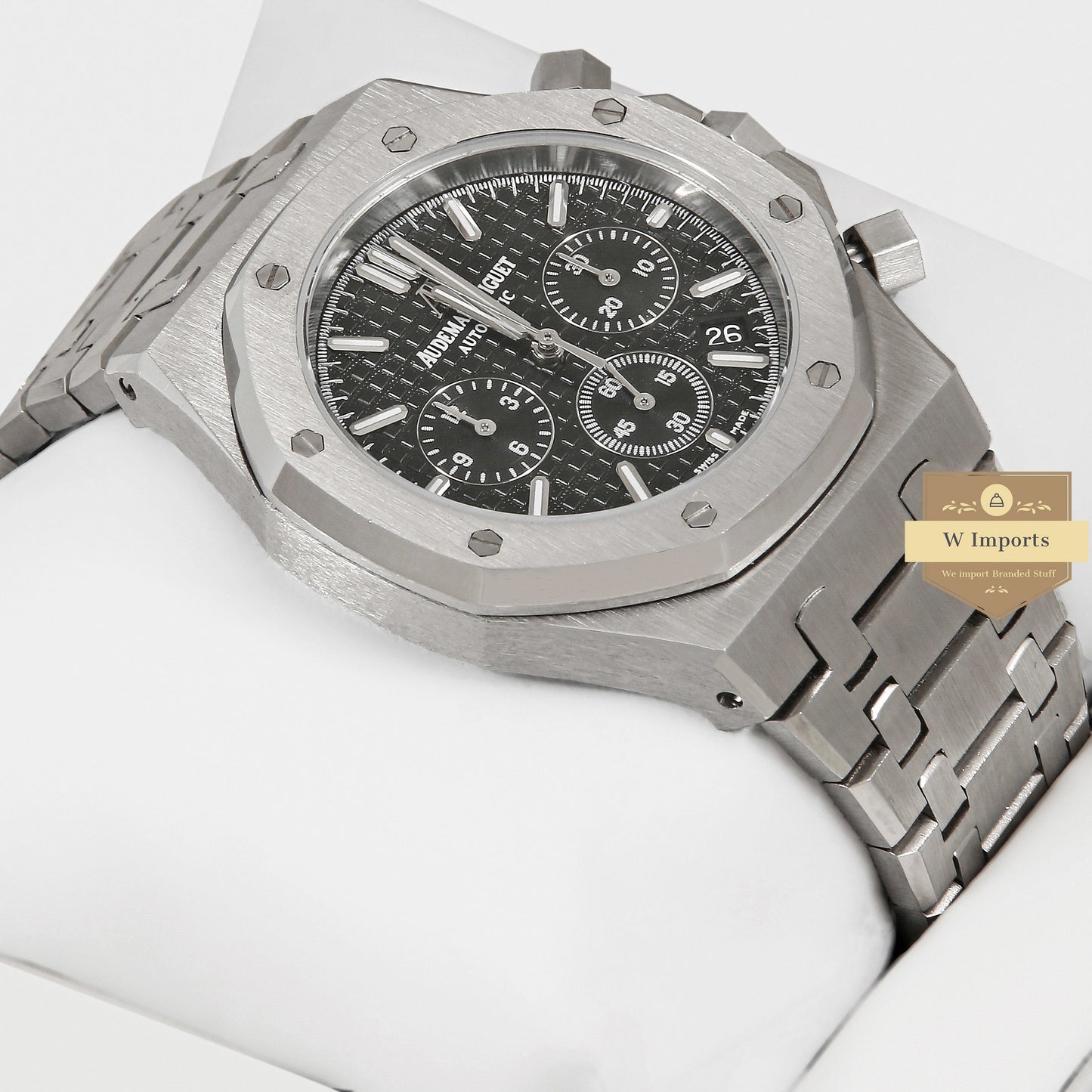 Latest Collection Chronograph Silver With Black Dial