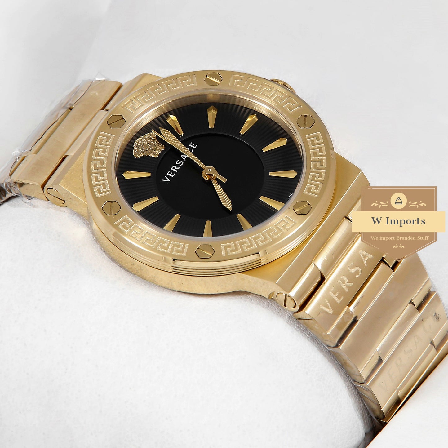 Latest Collection Yellow Gold With Black Dial Ladies Watch
