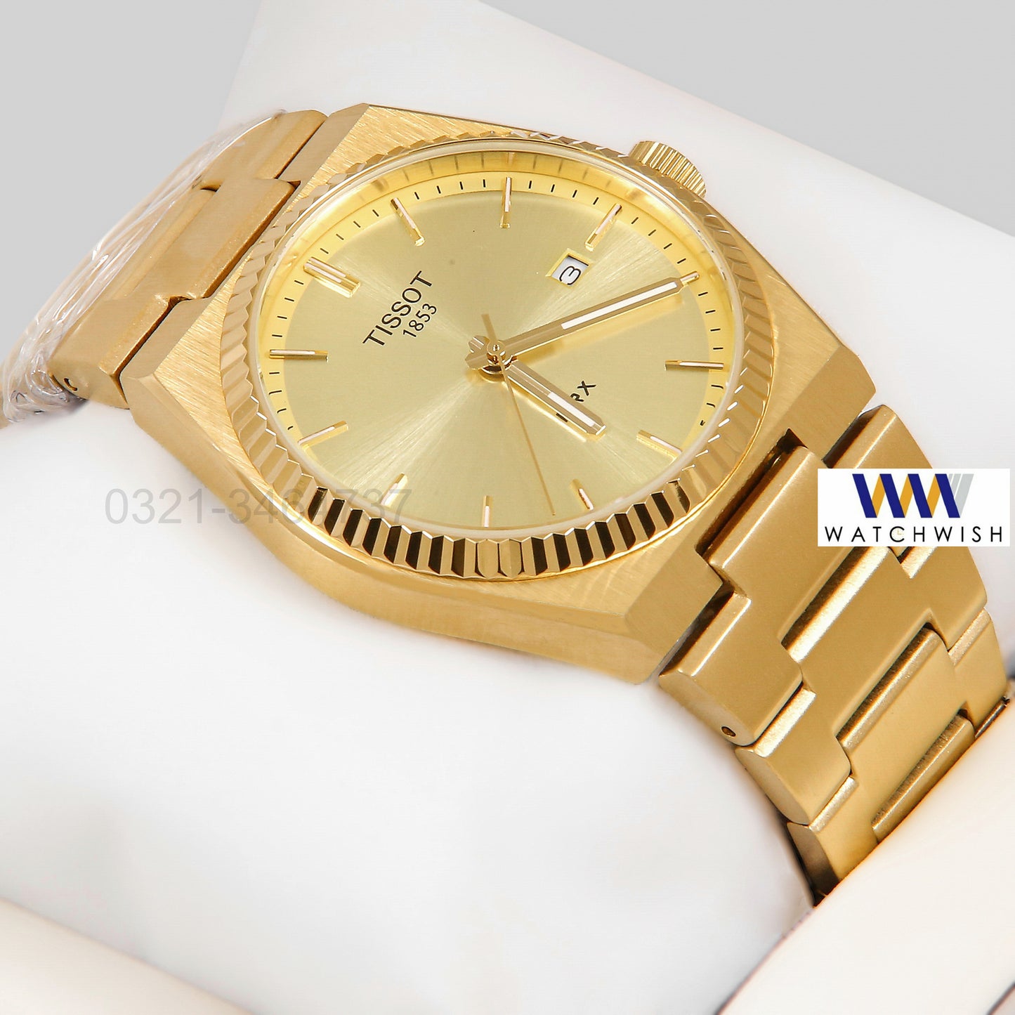 Latest Collection PRX All Yellow Gold With Dial Chain Watch