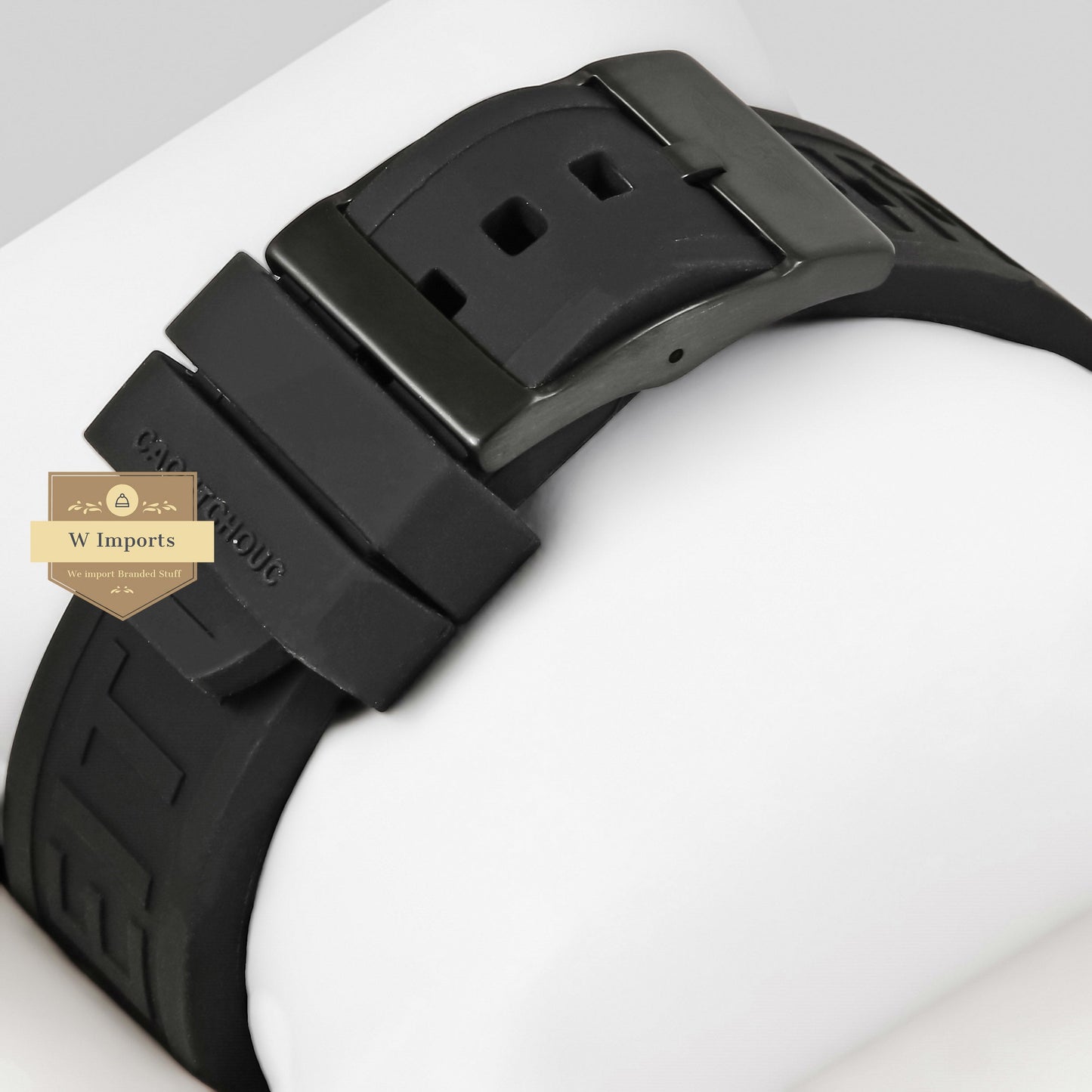 LATEST COLLECTION CHRONGRAPH ALL BLACK WITH RUBBER STRAP
