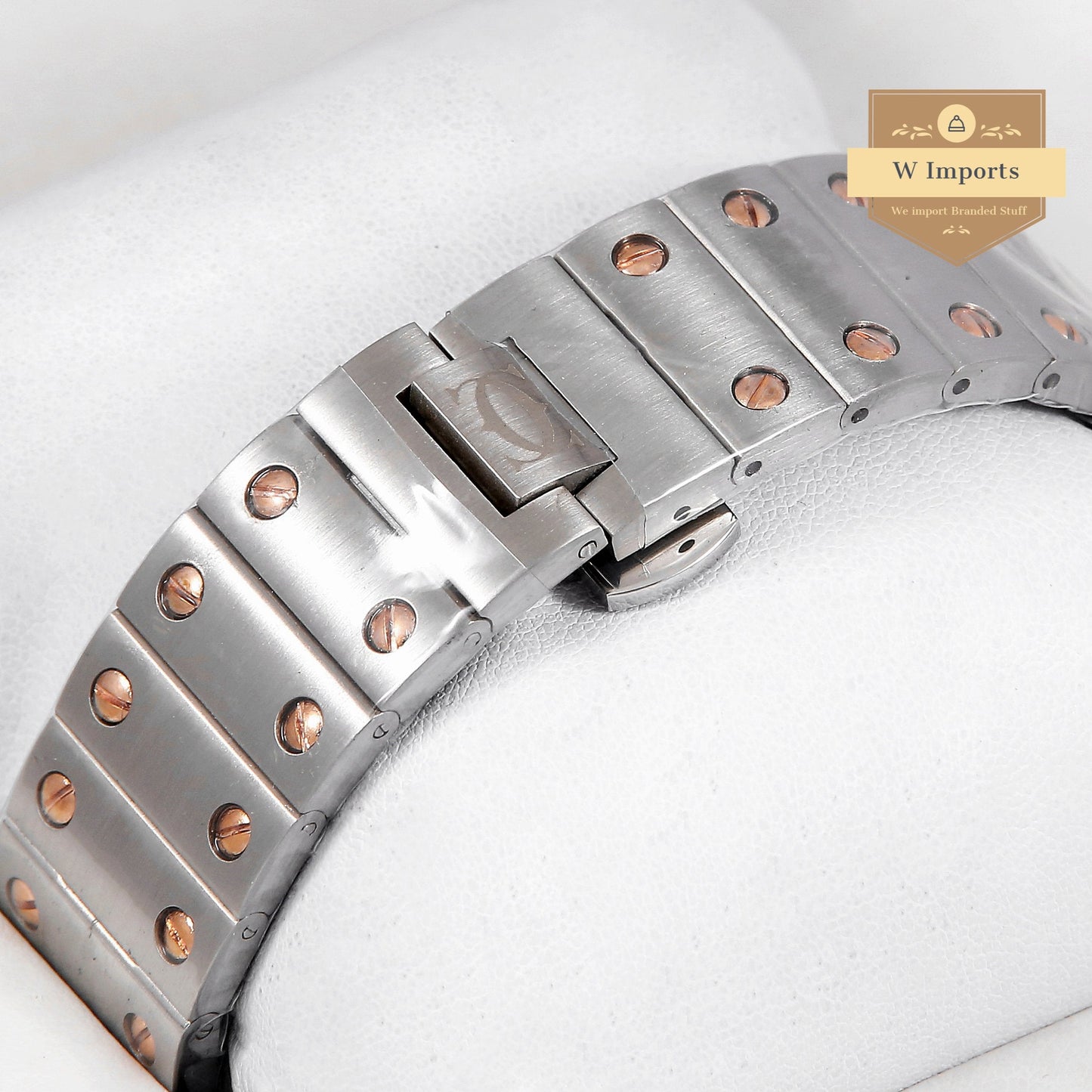 Latest Collection Two Tone Rose Gold With White Dial