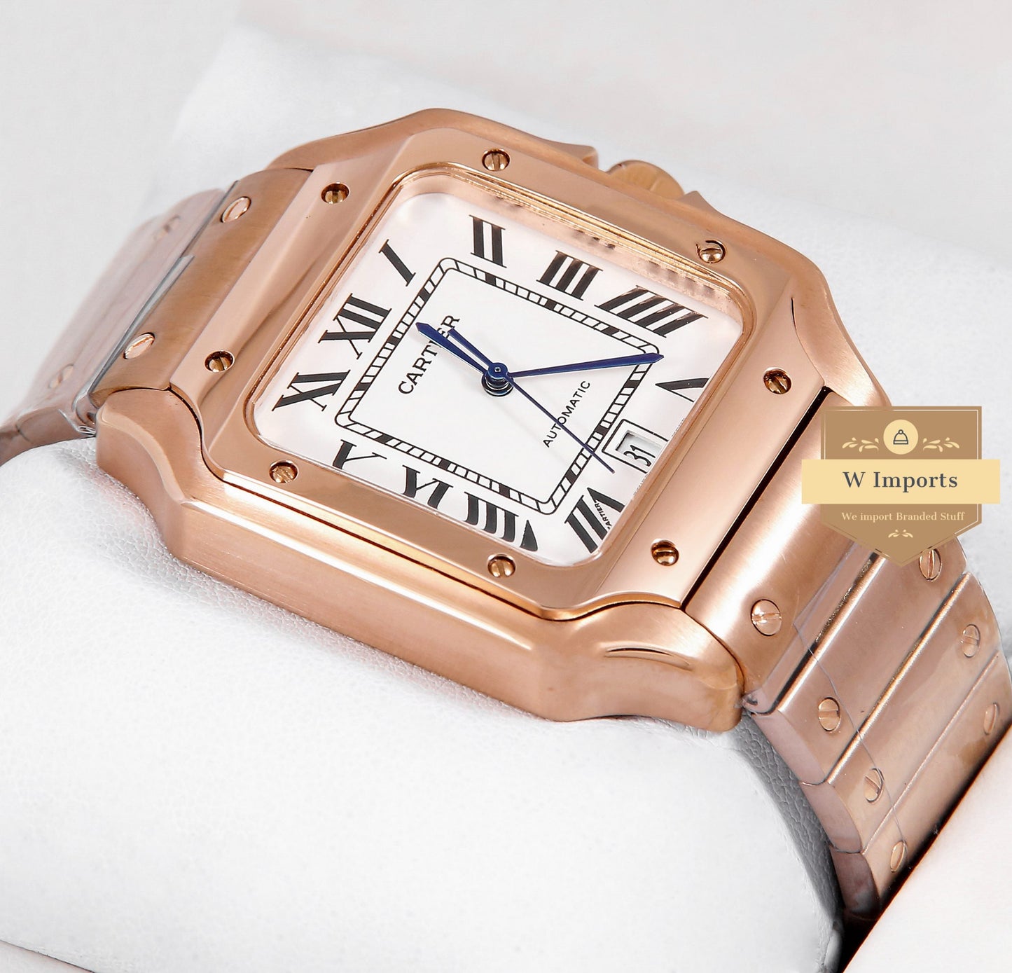 Latest Collection Rose Gold With White Dial Automatic Watch