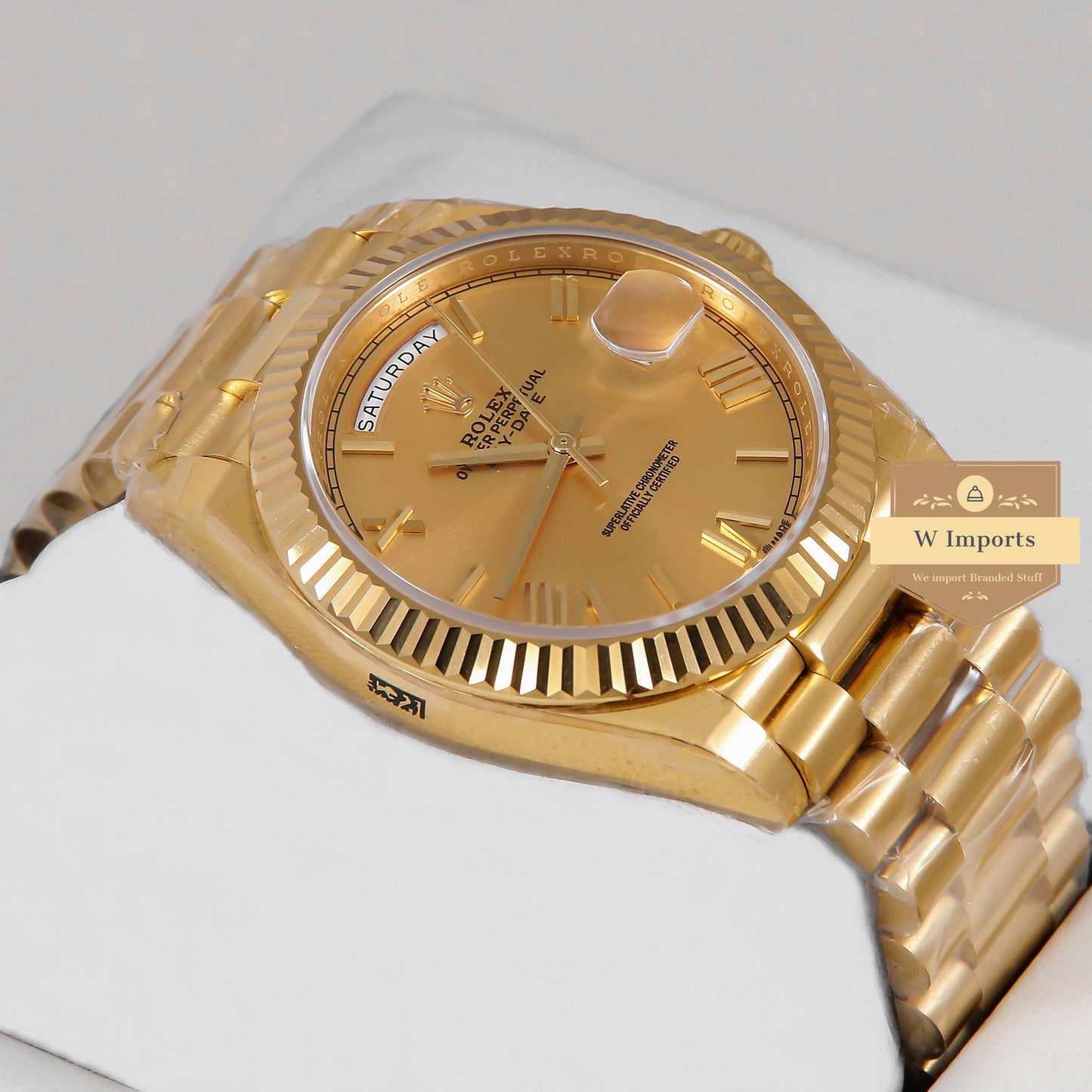 Latest Collection 40 All Yellow Gold With Roman Numeral Automatic Watch EW Made