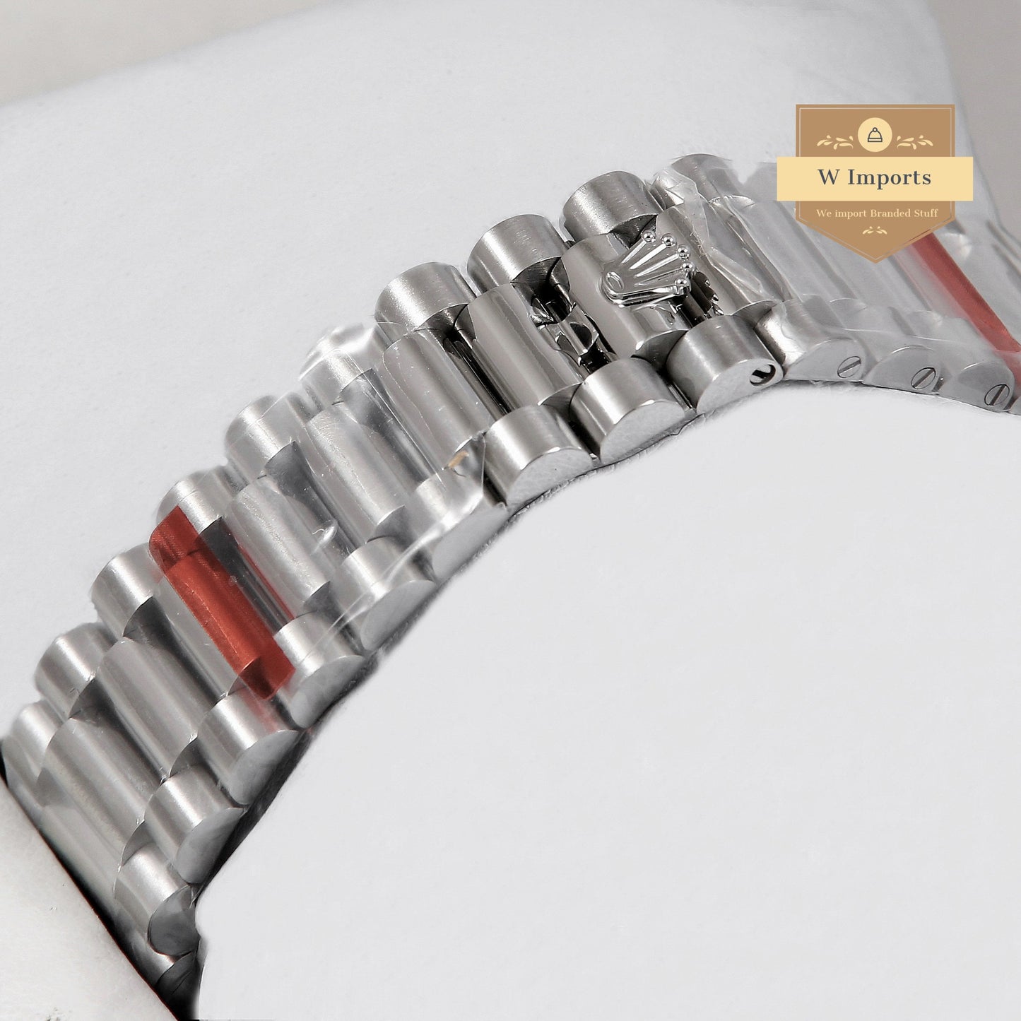 Latest Collection 40 Silver With Black Dial & Stone Index Automatic Watch EW Made