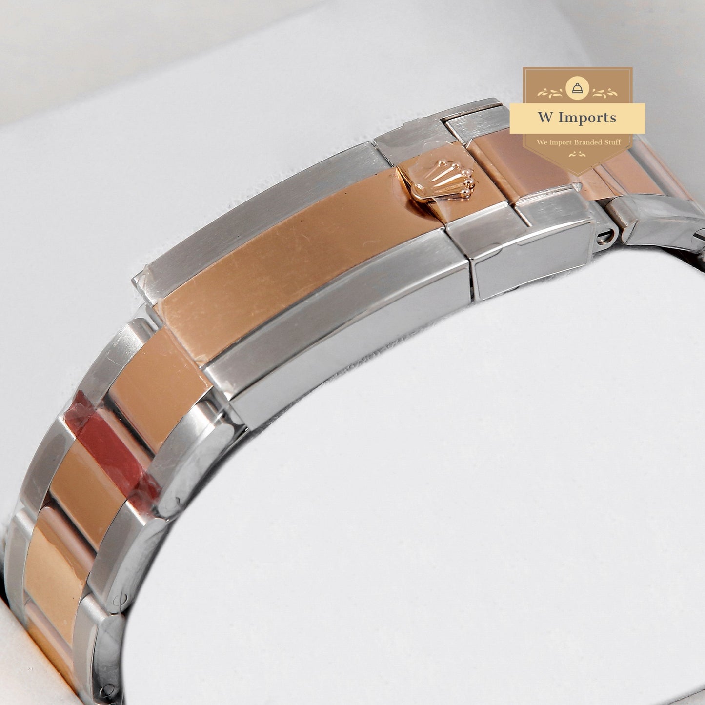 Latest Collection GMT 40 Two Tone Rose Gold With Black Dial & Root Beer Bezel Automatic Watch EW Made