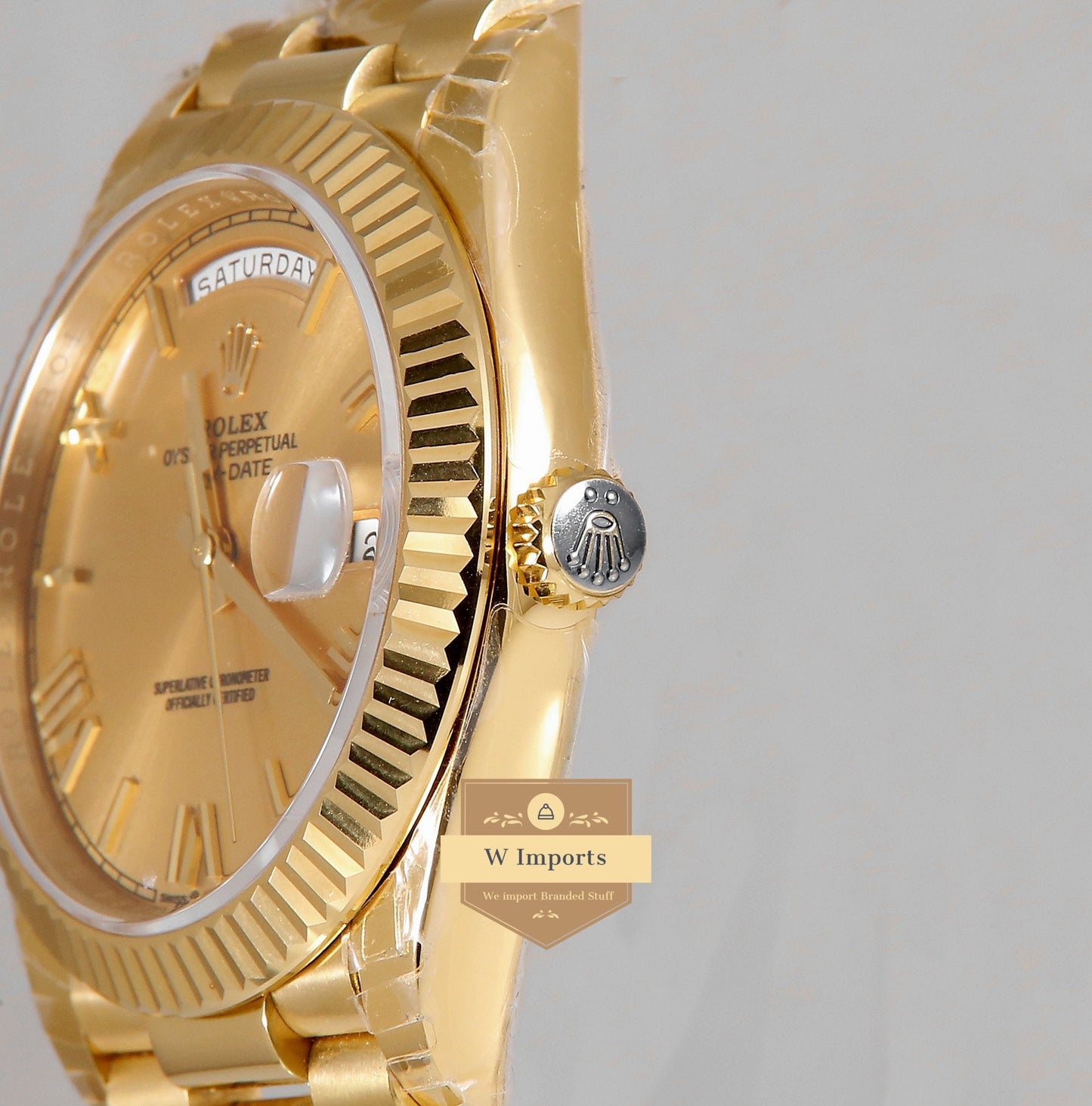Latest Collection 40 All Yellow Gold With Roman Numeral Automatic Watch EW Made