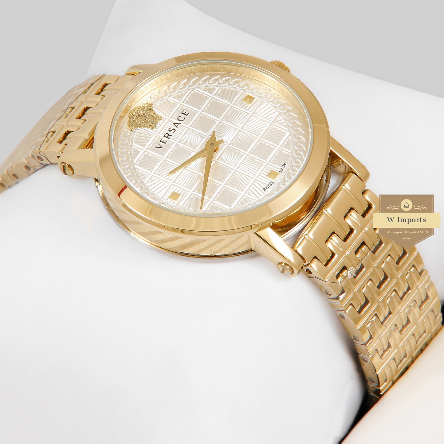 LATEST COLLECTION YELLOW GOLD WITH WHITE DIAL LADIES WATCH