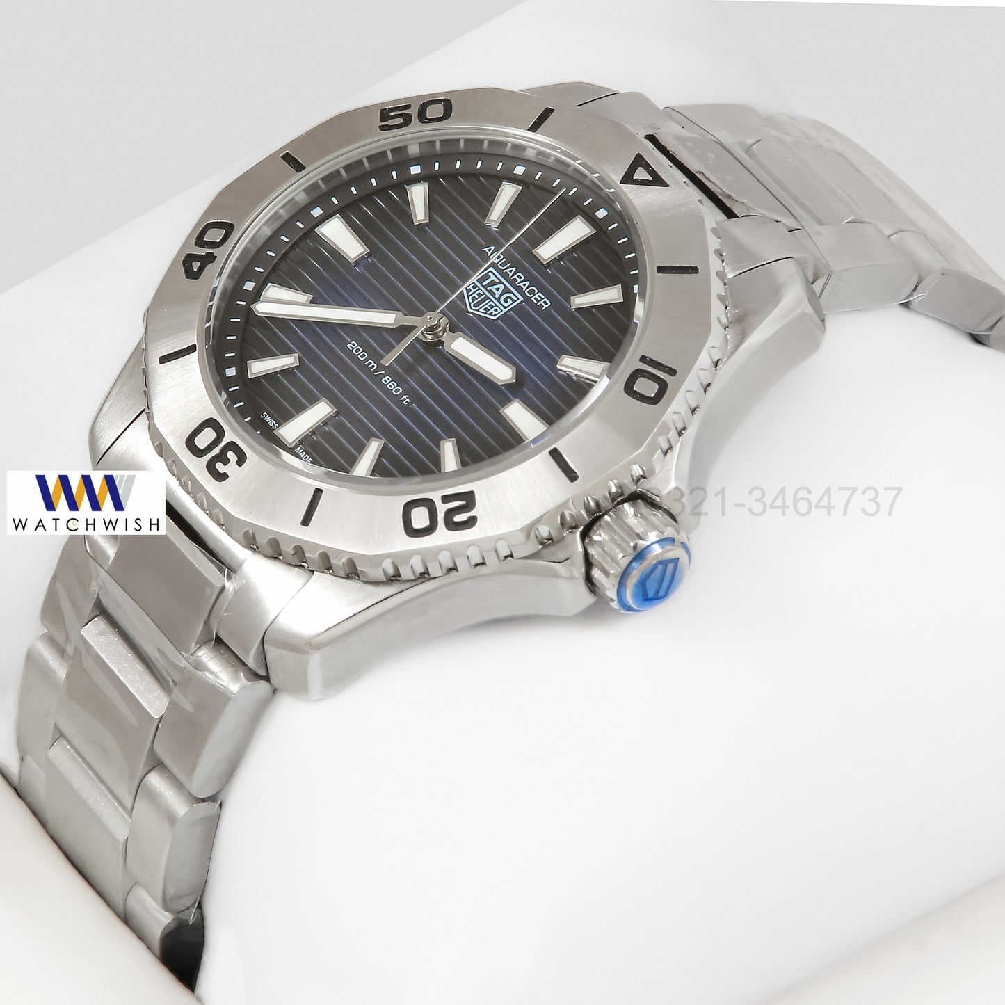 Latest Collection Silver With Blue Dial Automatic Watch