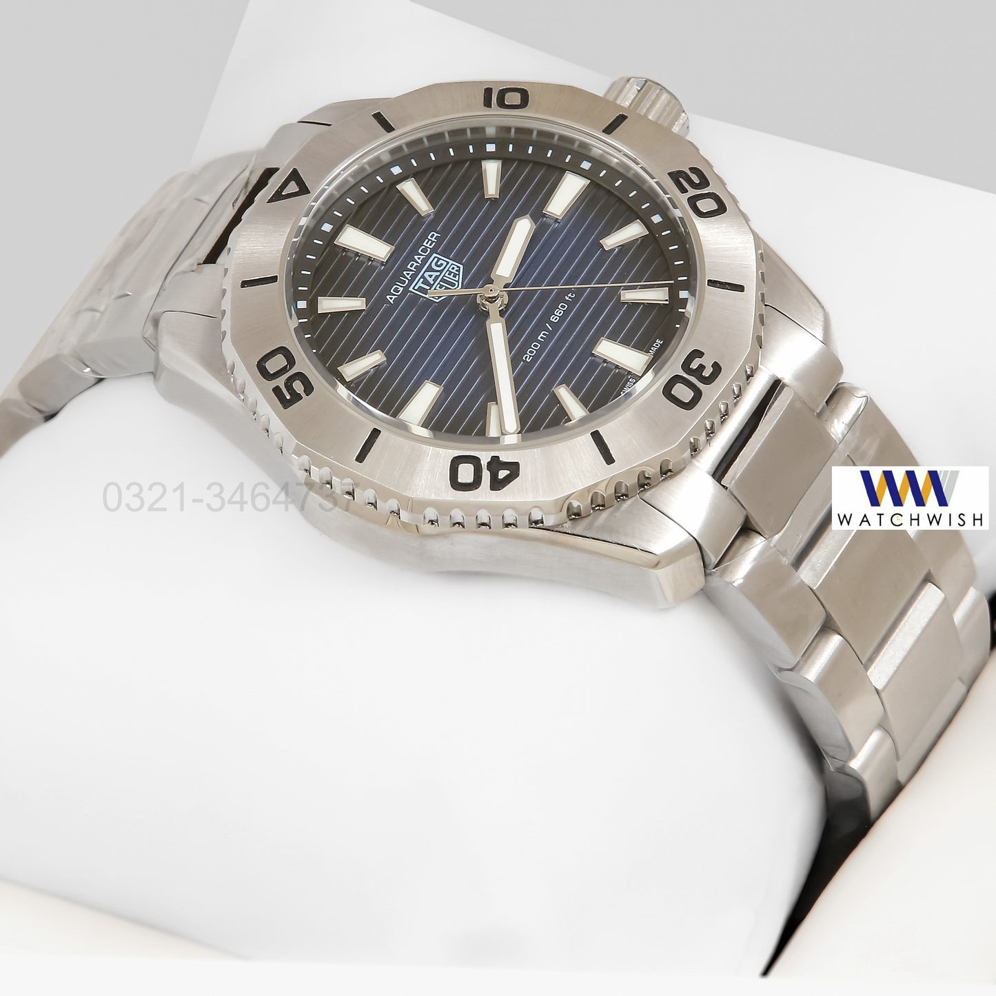 Latest Collection Silver With Blue Dial Automatic Watch