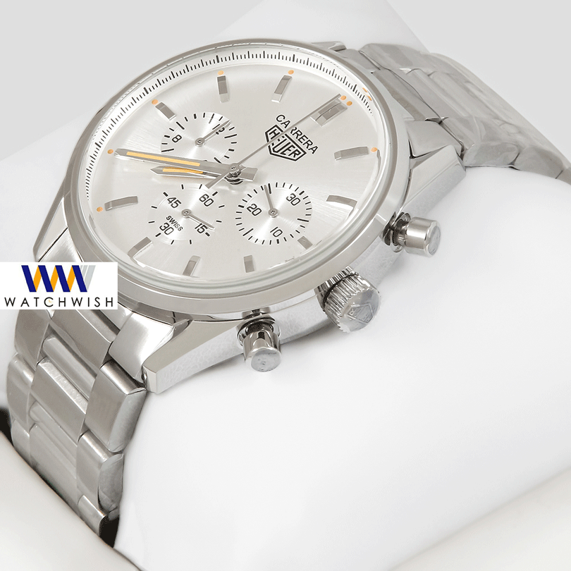 LATEST COLLECTION CHRONOGRAPH ALL SILVER WITH DIAL CHAIN WATCH