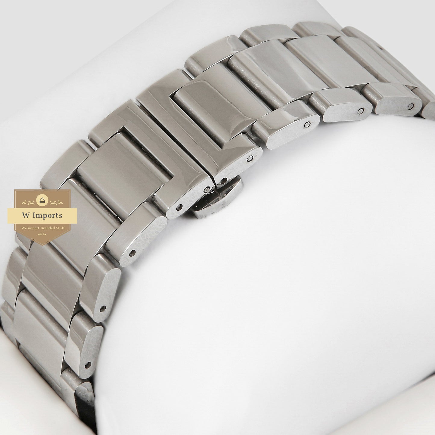 LATEST COLLECTION CHRONOGRAPH SILVER WITH BLACK DIAL CHAIN WATCH