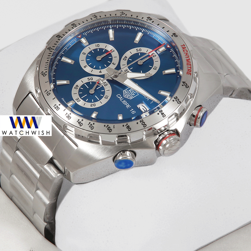 Latest Collection Chronograph Silver With Blue Dial