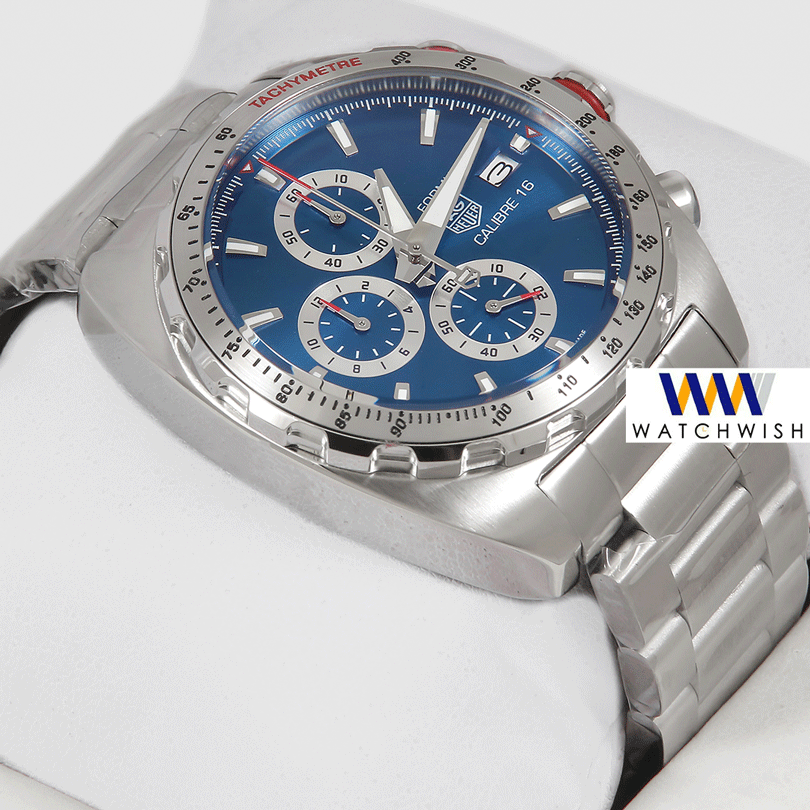 Latest Collection Chronograph Silver With Blue Dial