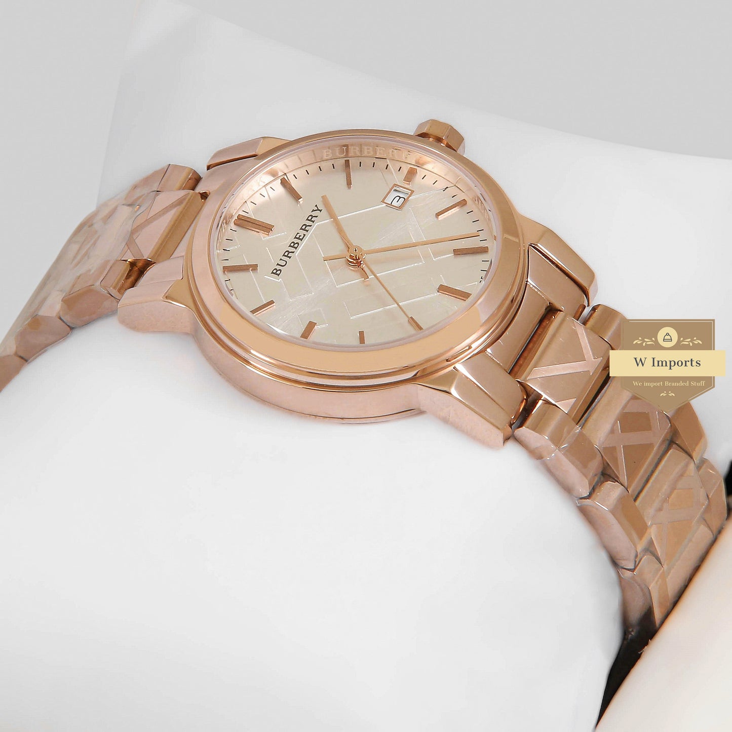 LATEST COLLECTION ROSE GOLD WITH SILVER DIAL LADIES WATCH