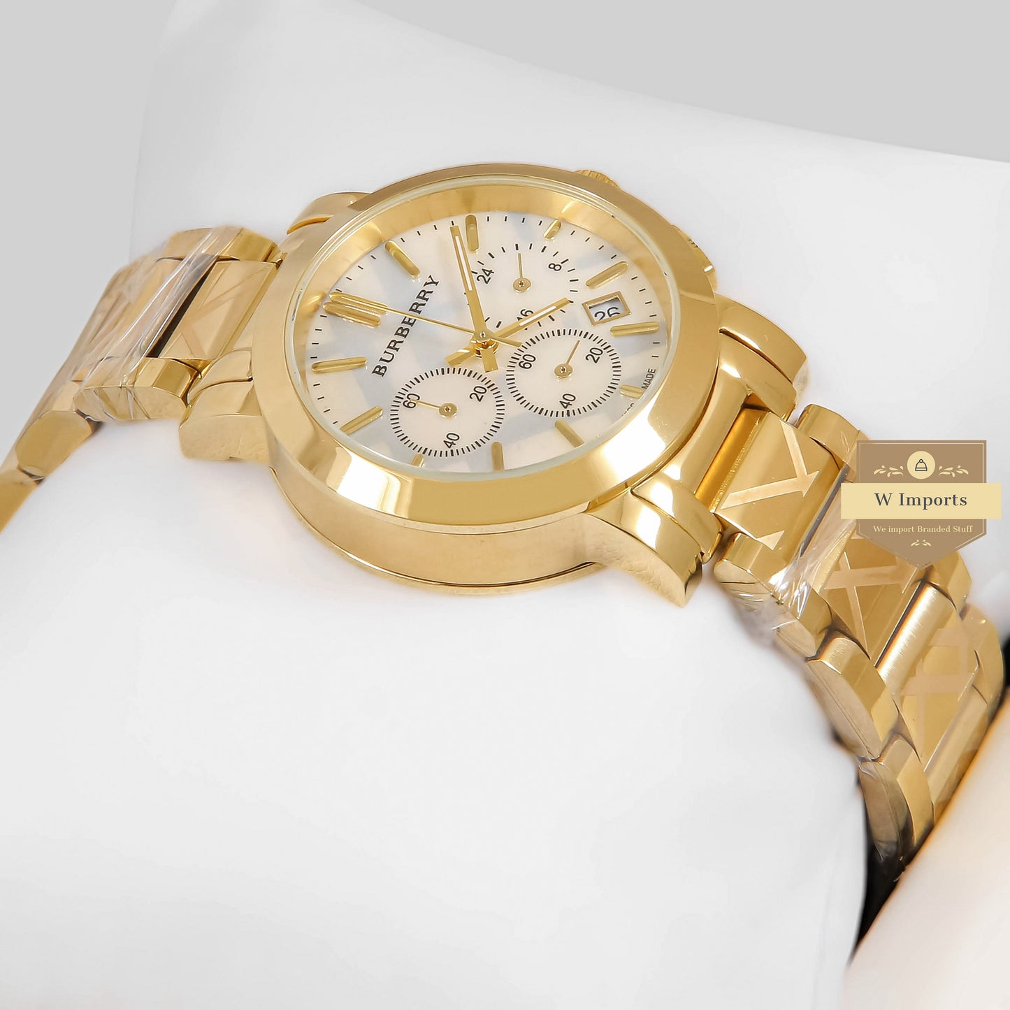 LATEST COLLECTION CHRONOGRAPH YELLOW GOLD WITH WHITE DIAL LADIES WATCH