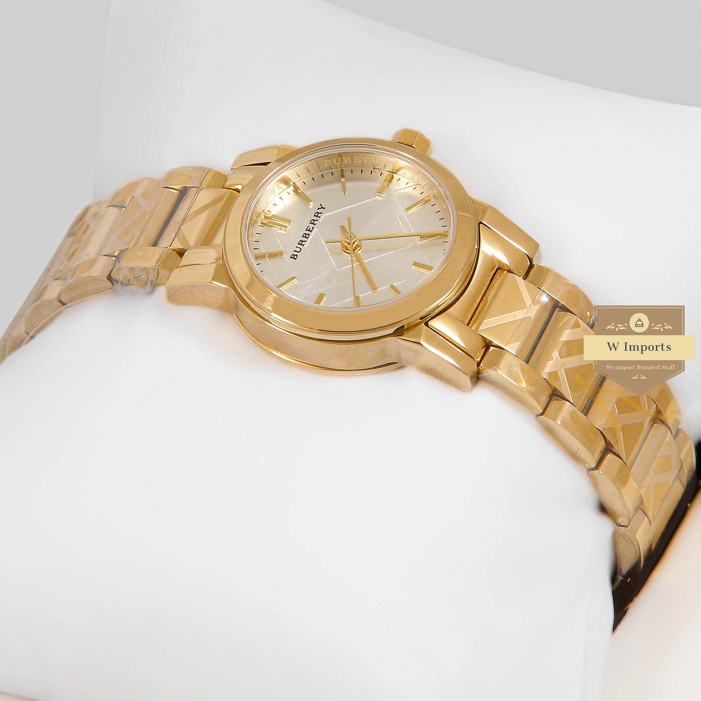 LATEST COLLECTION YELLOW GOLD WITH SILVER DIAL LADIES WATCH