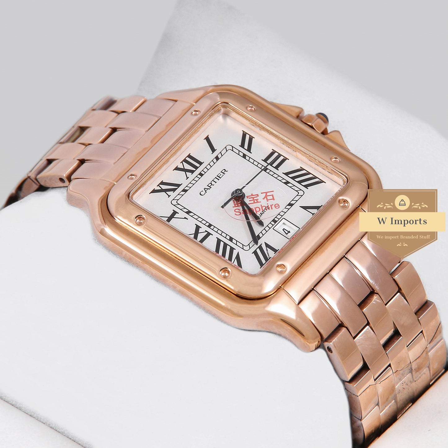 Latest Collection Rose Gold With White Dial Watch
