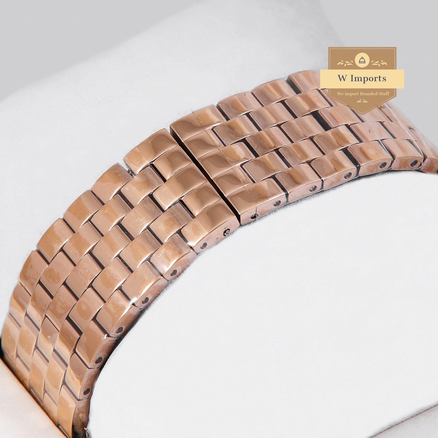 Latest Collection Rose Gold With White Dial Watch