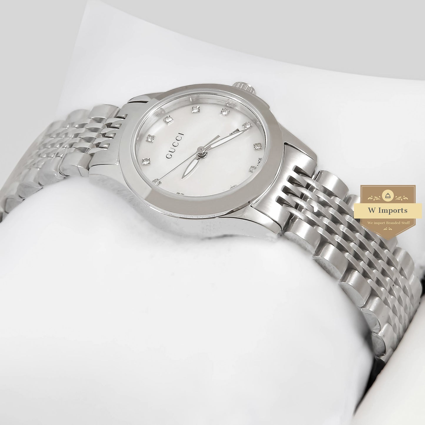 LATEST COLLECTION SILVER WITH WHITE DIAL LADIES WATCH