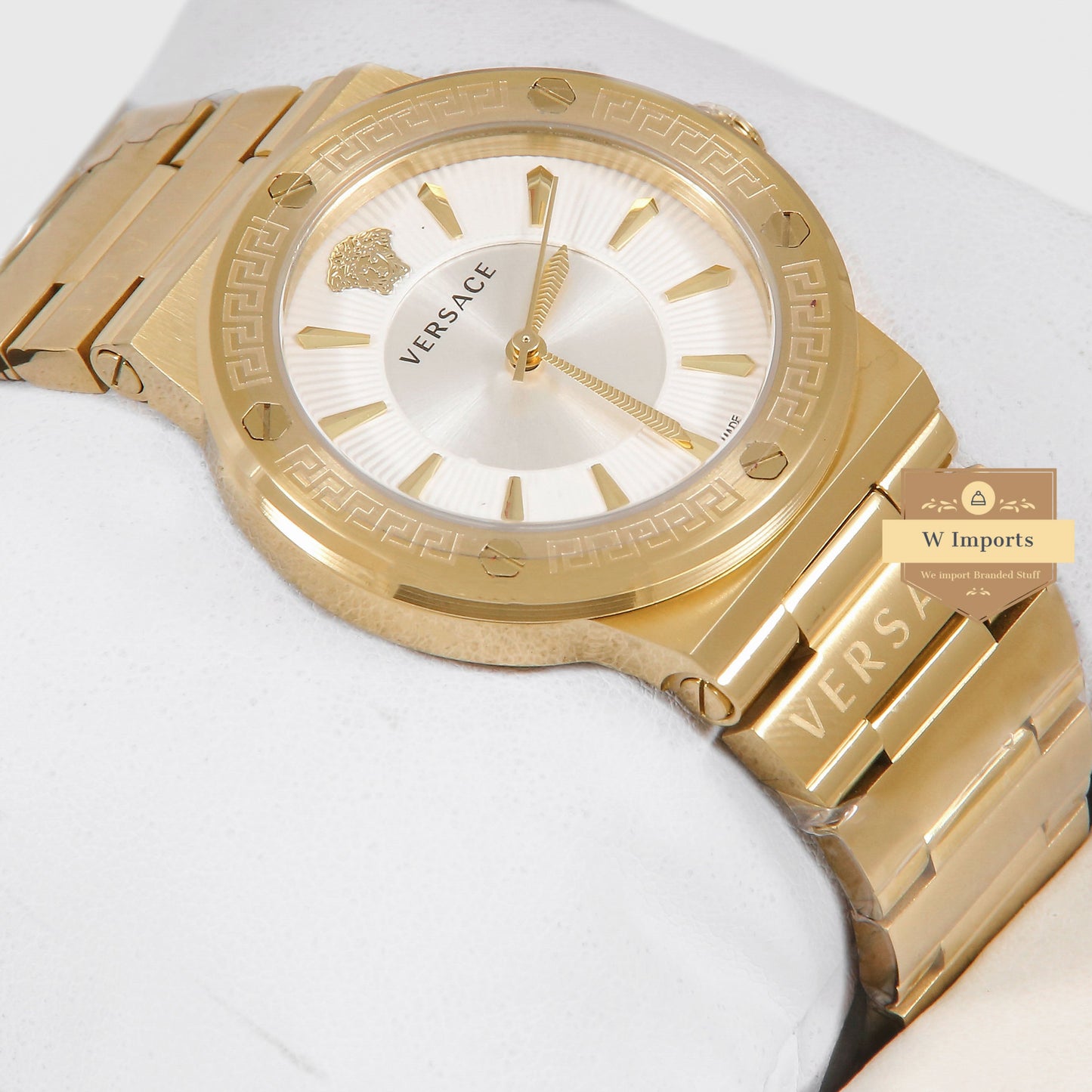 Latest Collection All Yellow Gold With White Dial Ladies Watch