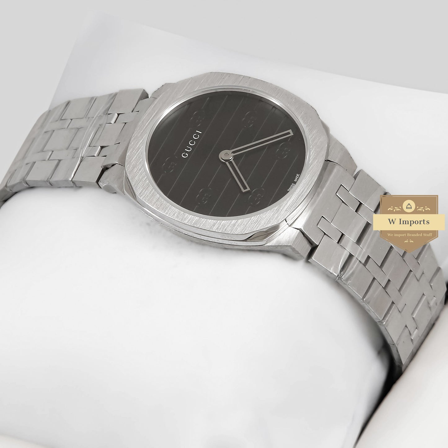 LATEST COLLECTION SILVER WITH BLACK DIAL LADIES WATCH