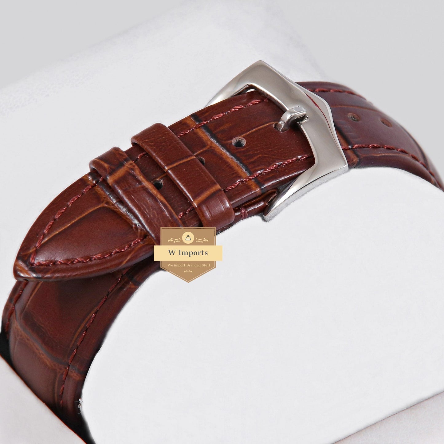 Latest Collection Transparent Skeleton Dial With Silver Case & Brown Leather Strap