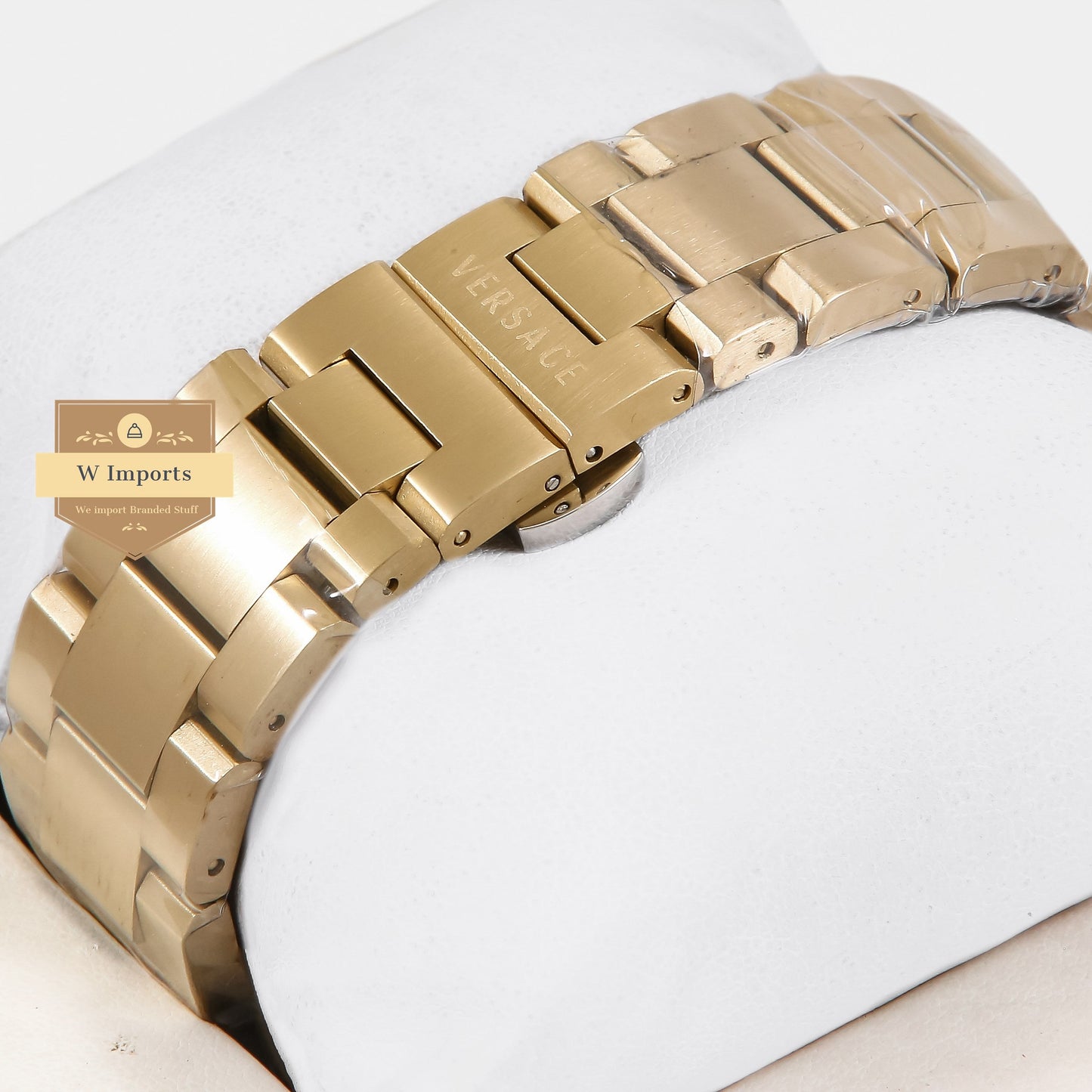 LATEST COLLECTION CHRONOGRAPH YELLOW GOLD WITH BLACK DIAL CHAIN WATCH