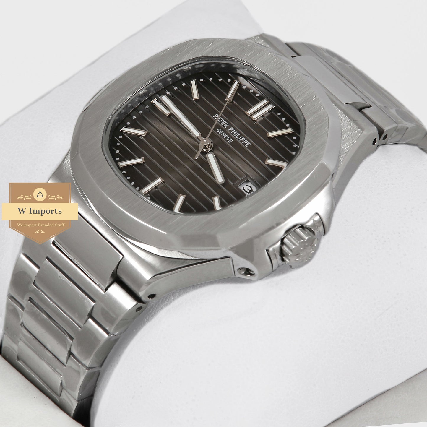 Latest Collection Silver With Grey Dial Automatic Watch