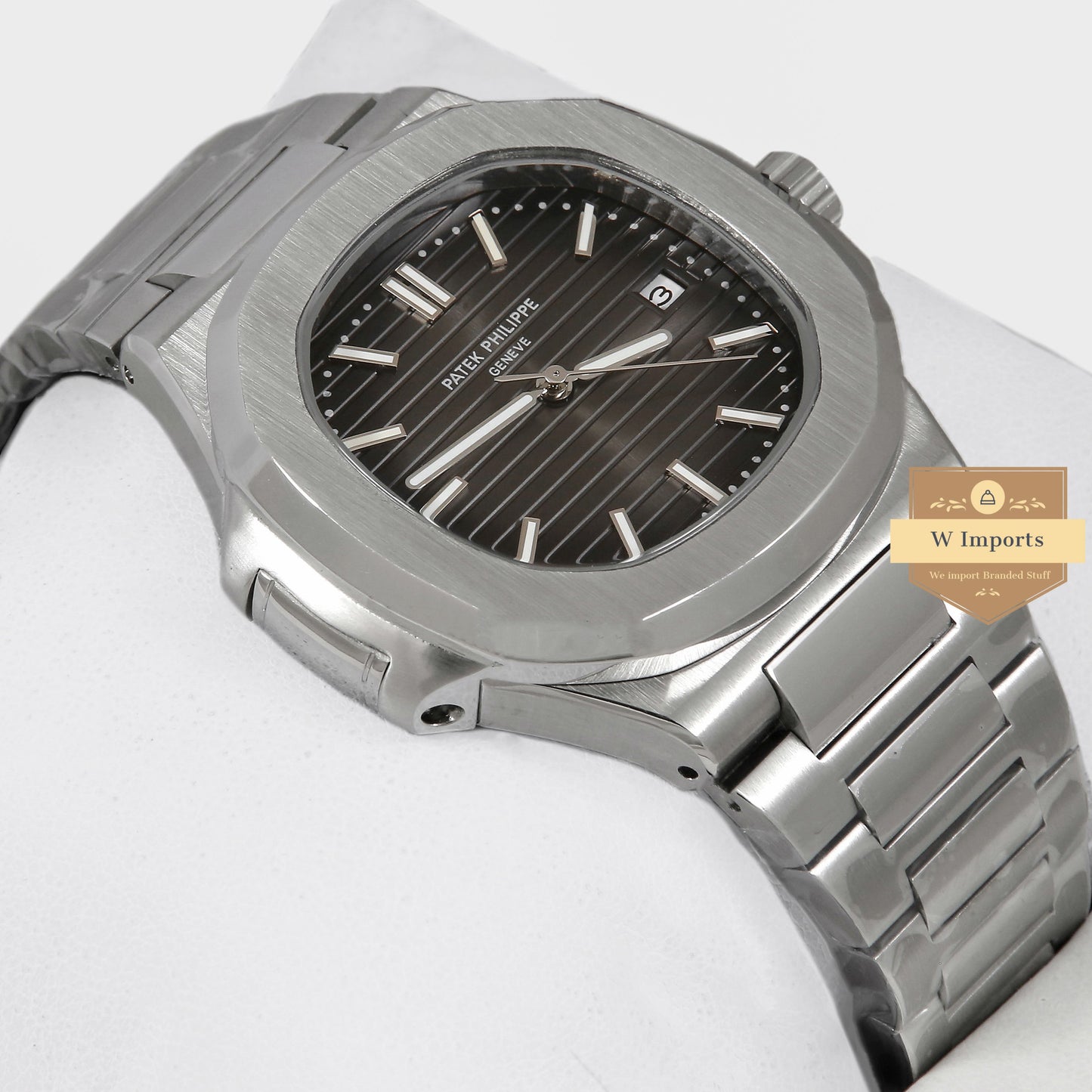 Latest Collection Silver With Grey Dial Automatic Watch