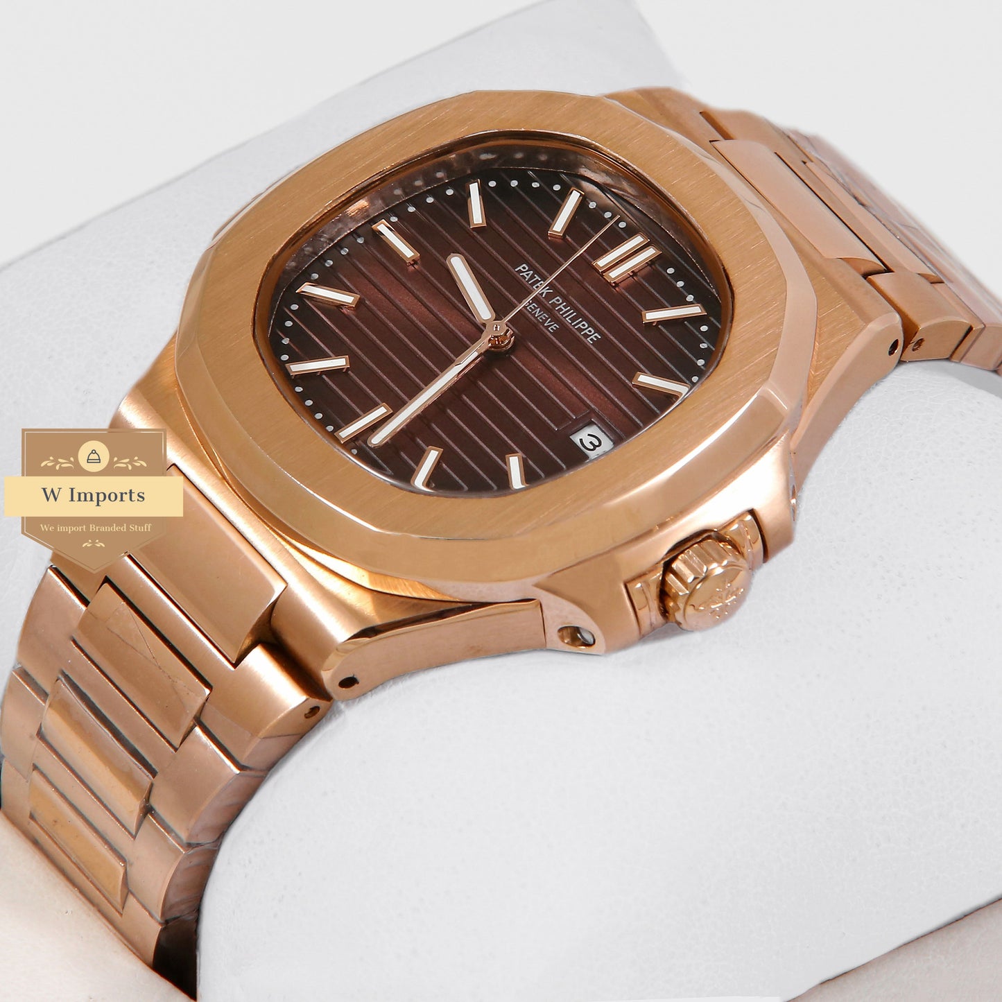 Latest Collection Rose Gold With Brown Dial Automatic Watch