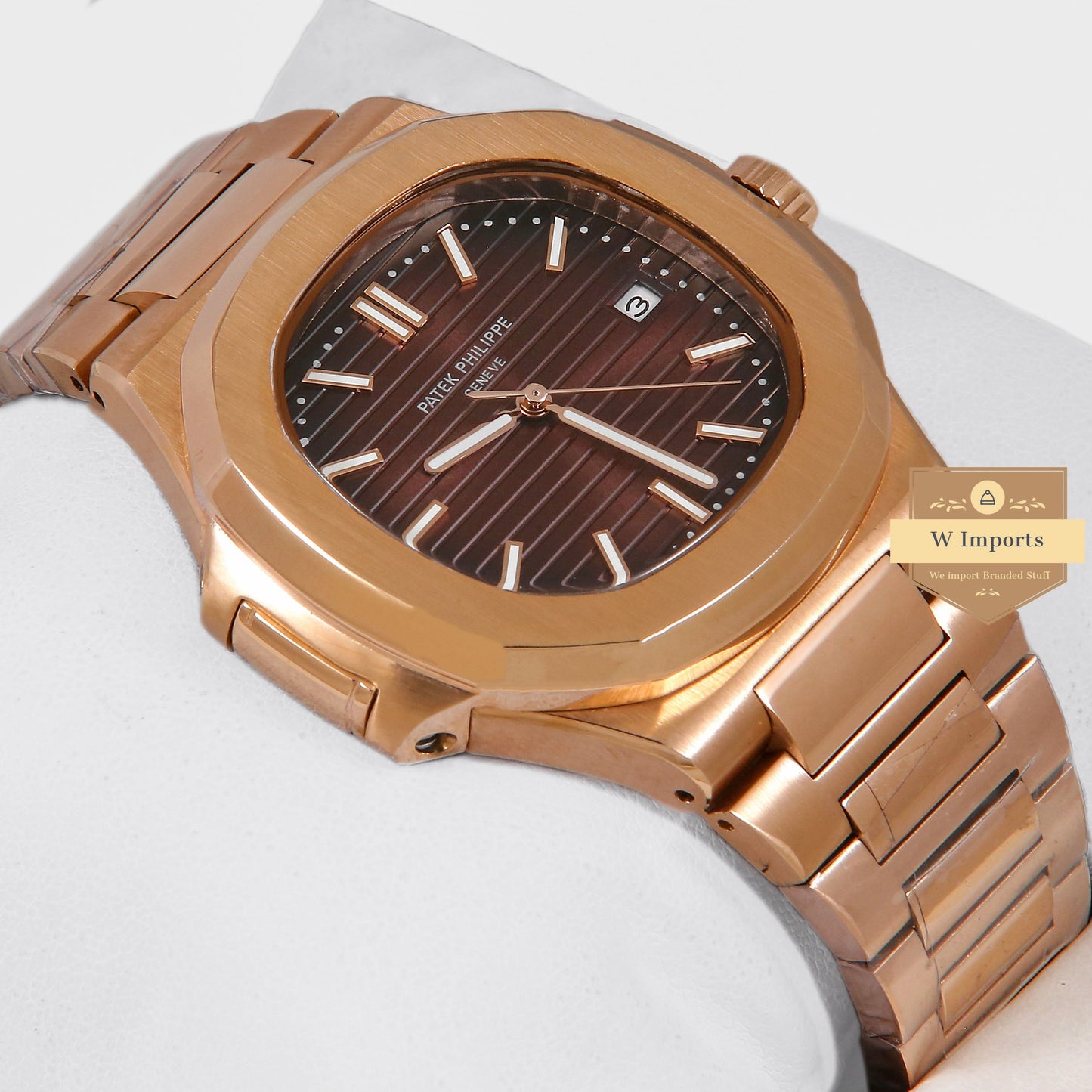 Latest Collection Rose Gold With Brown Dial Automatic Watch