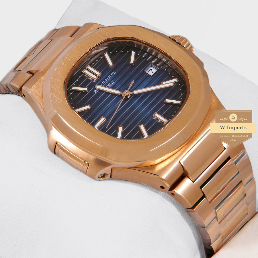 LATEST COLLECTION ROSE GOLD WITH BLUE DIAL AUTOMATIC WATCH