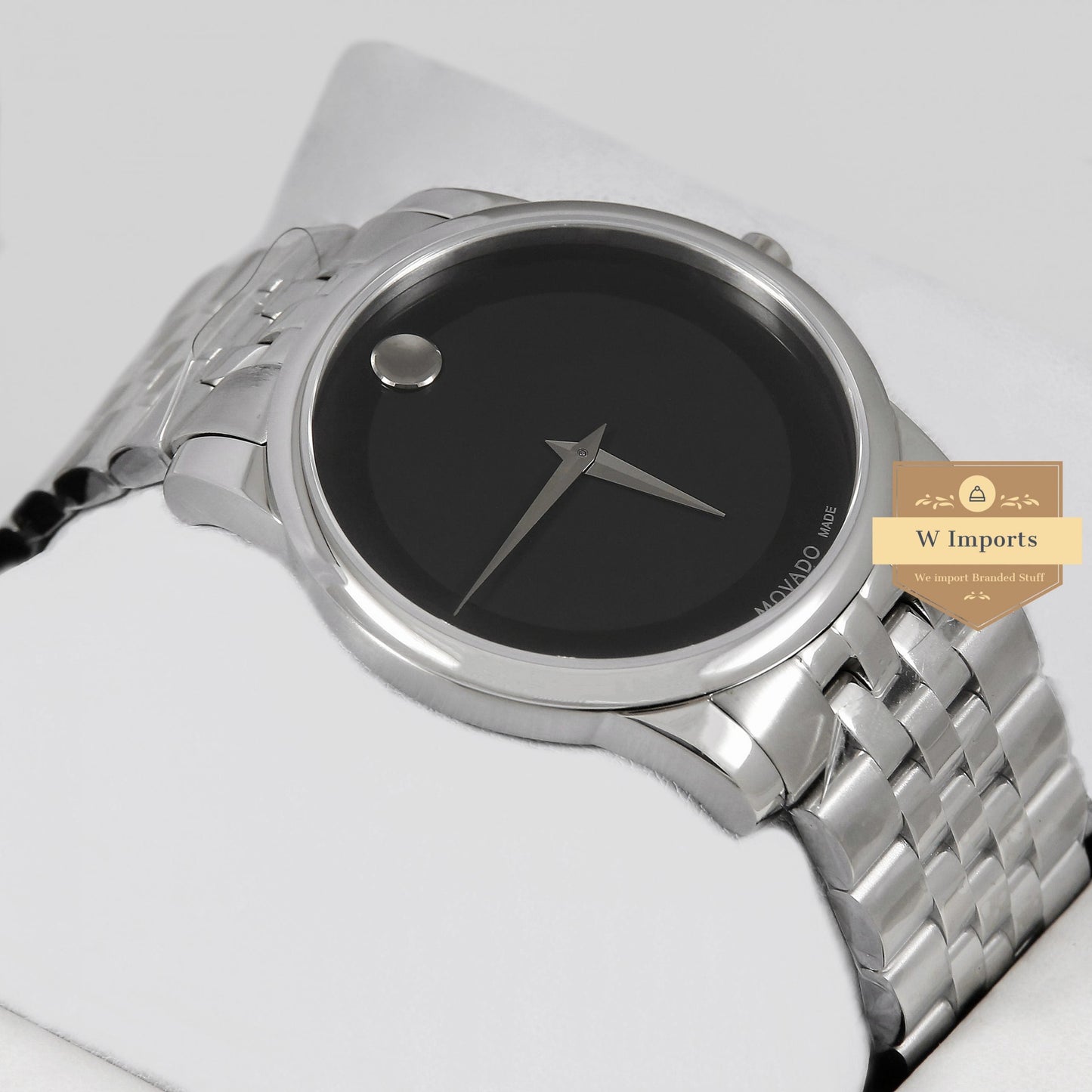 Latest Collection Silver With Black Dial