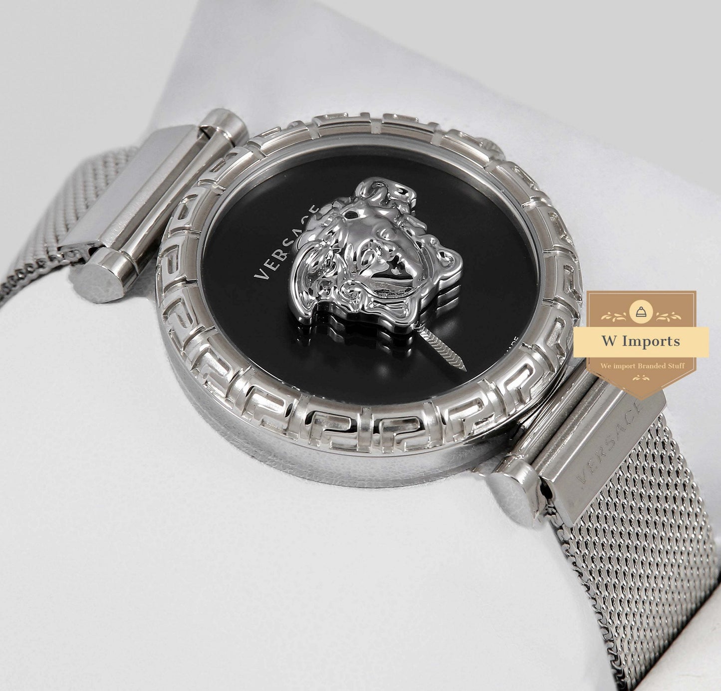 Latest Collection Silver With Black Dial Ladies Watch