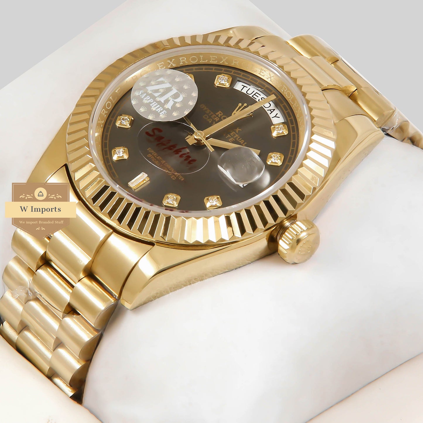 Latest Collection 40 Yellow Gold With Black Dial Automatic Watch ZR Factory