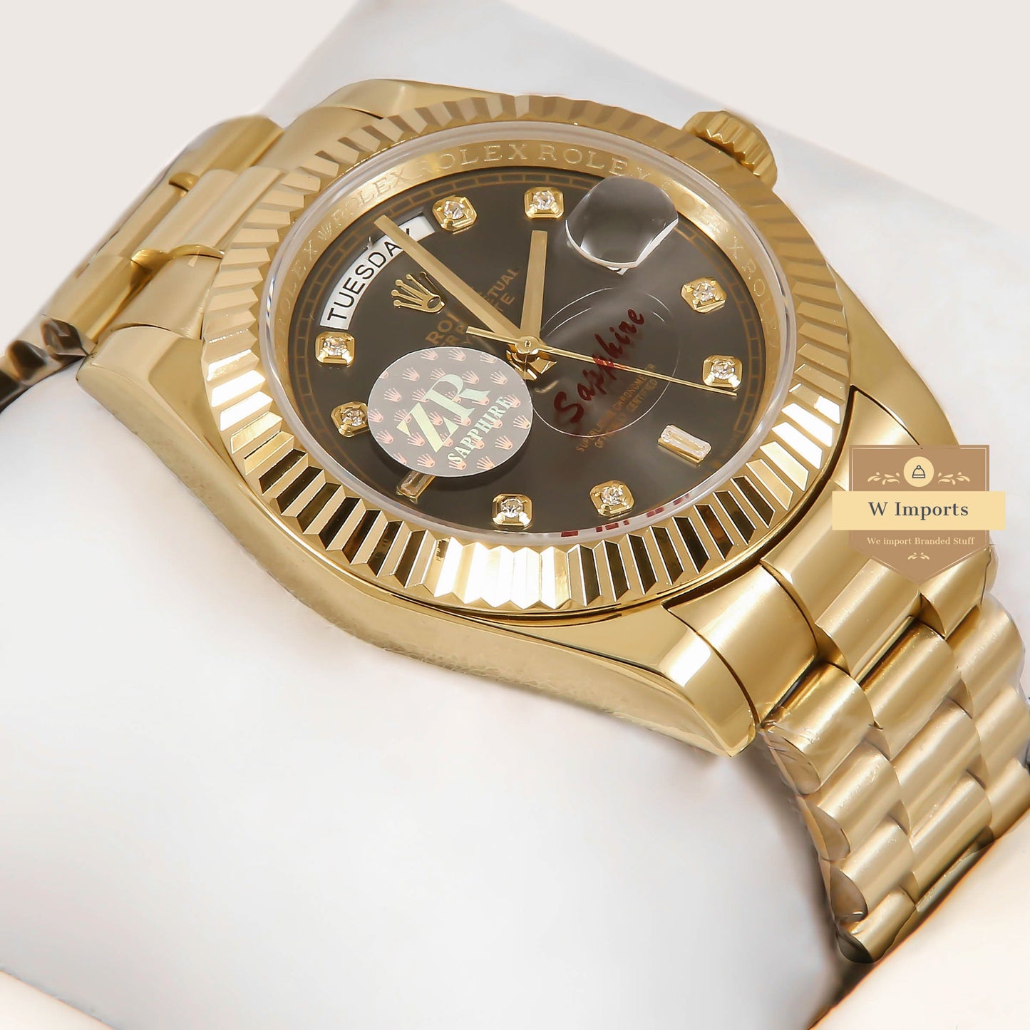 Latest Collection 40 Yellow Gold With Black Dial Automatic Watch ZR Factory