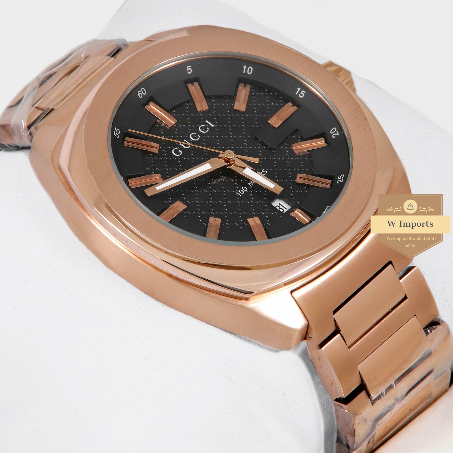 Latest Collection Rose Gold With Black Dial