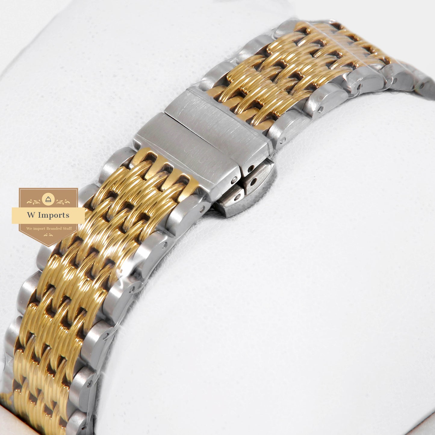 Latest Collection Bee Two Tone Yellow Gold With Black Dial Ladies Watch