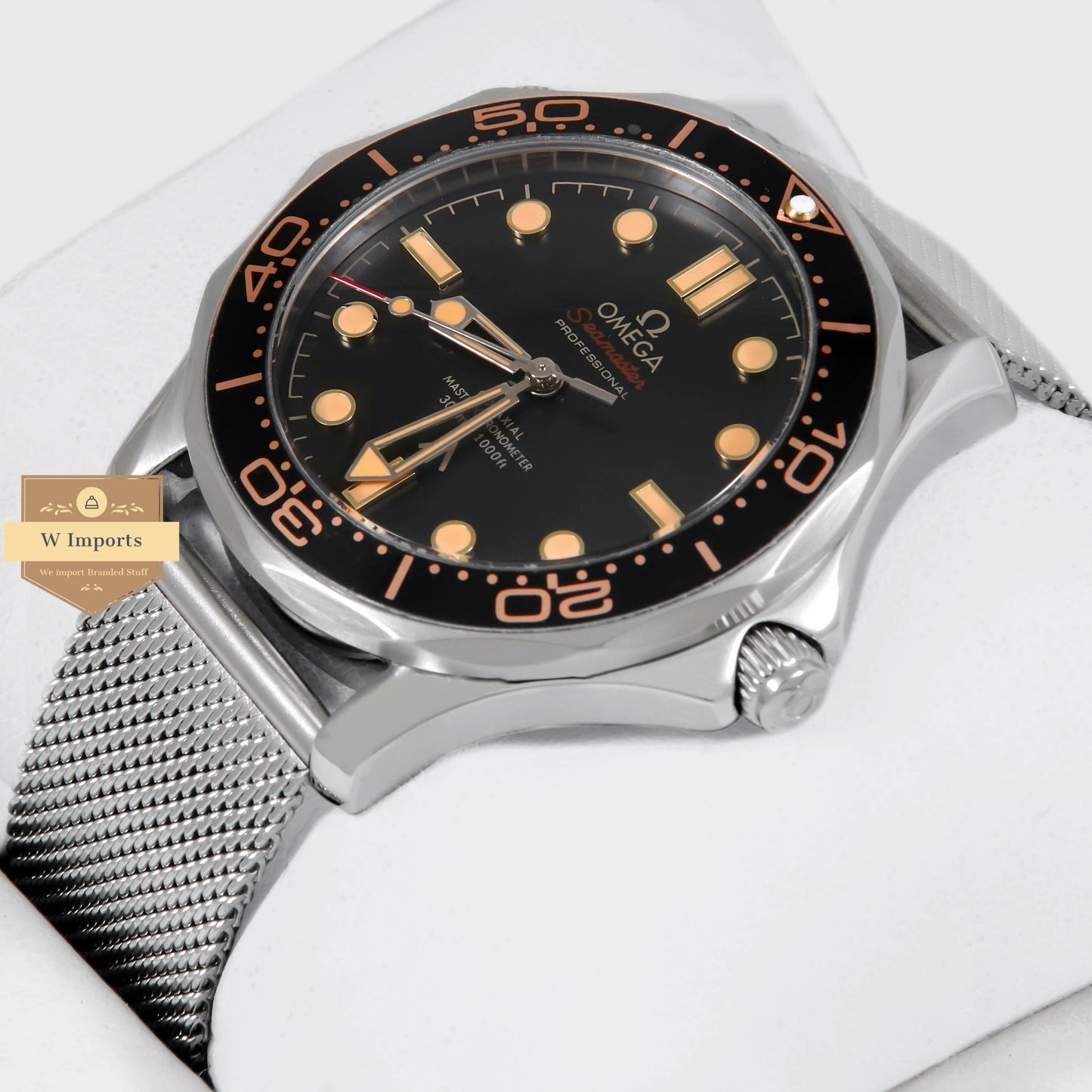 Latest Collection Silver With Black Dial Automatic Watch