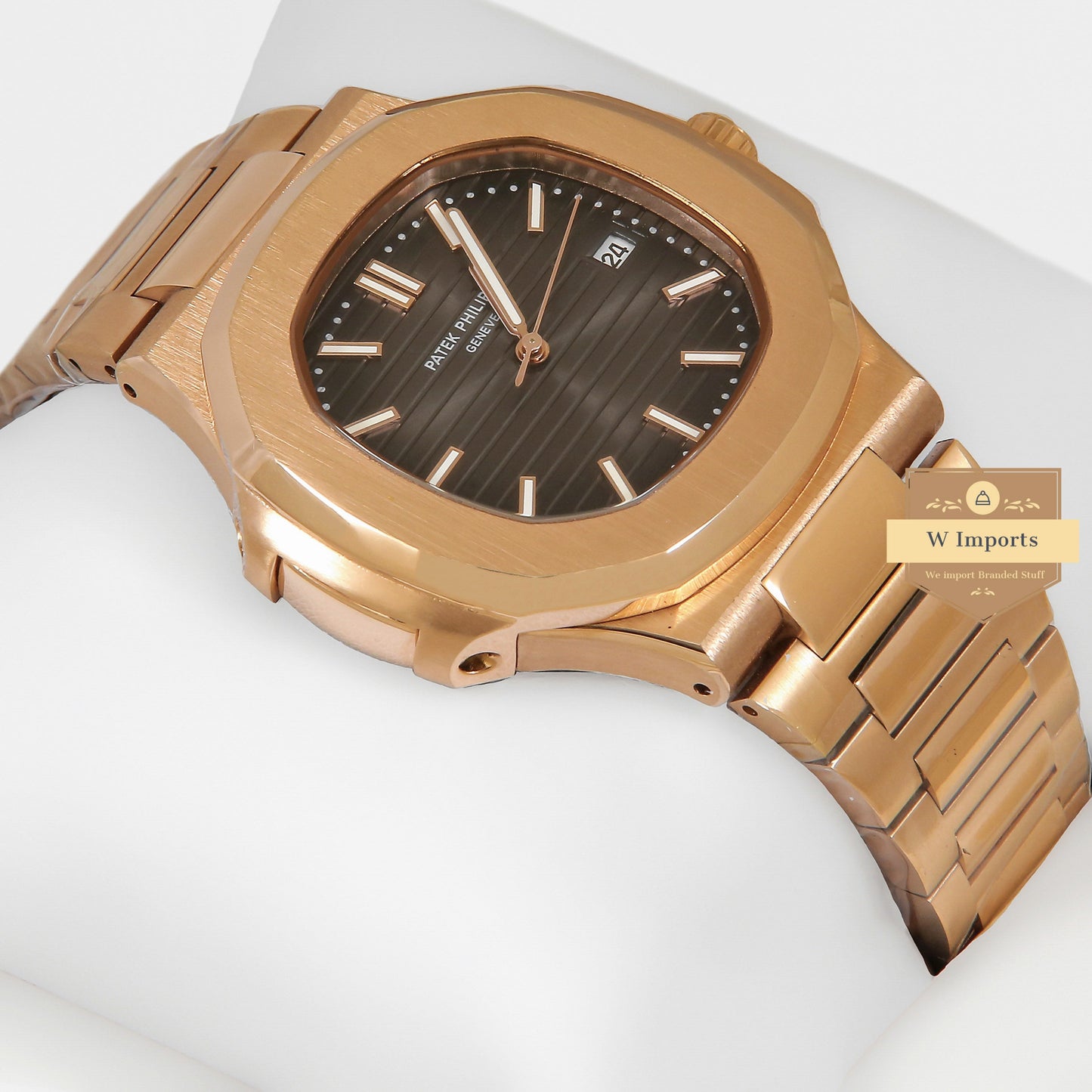 Latest Collection All Rose Gold With Black Dial Automatic Watch