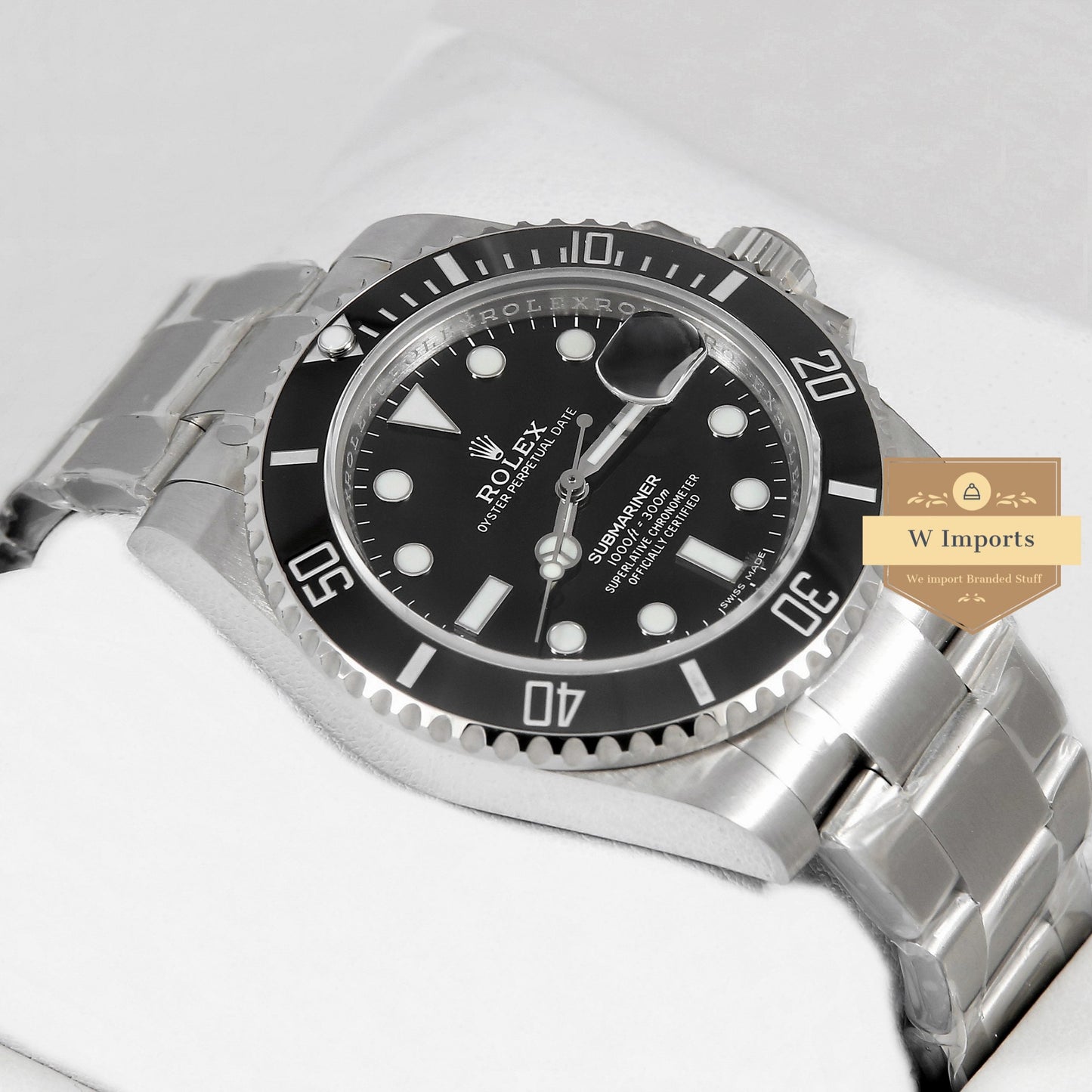 Latest Collection 40 Silver With Black Dial & Bezel Automatic Watch EW Made
