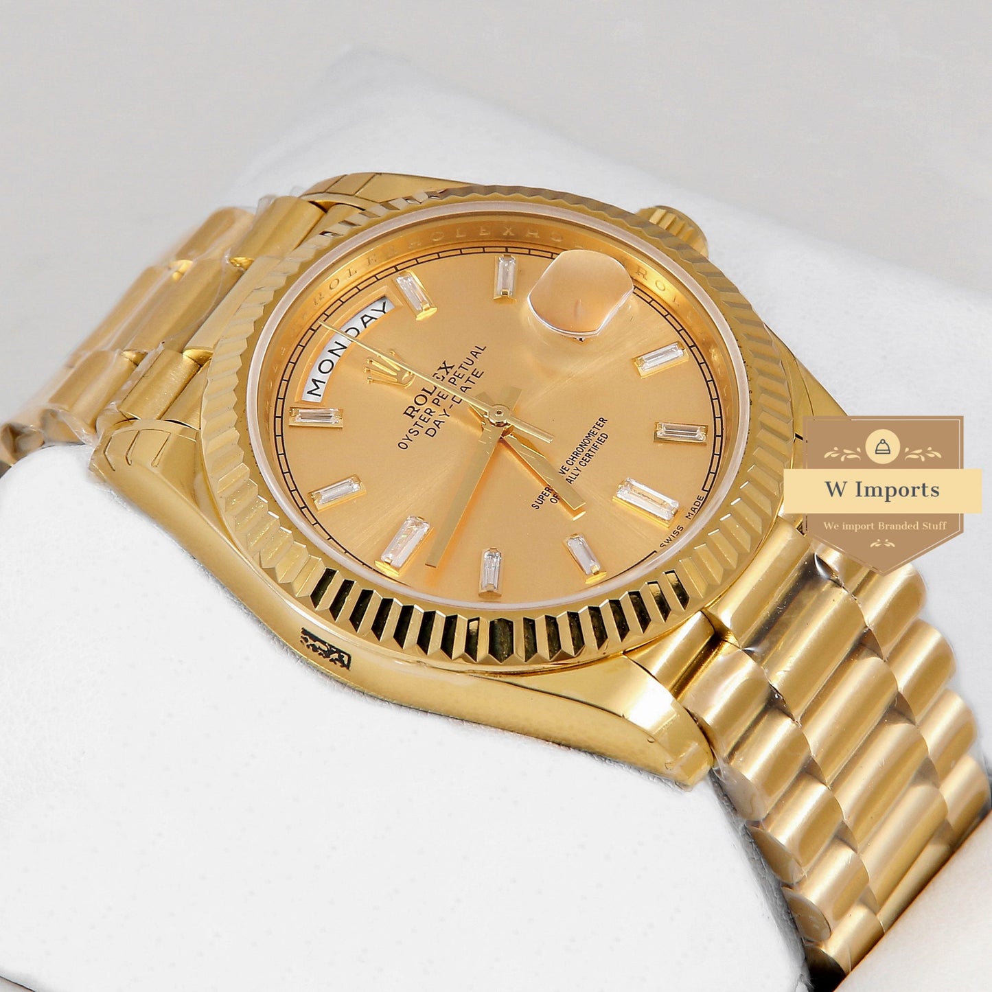 Latest Collection 40 All Yellow Gold Automatic Watch EW Made