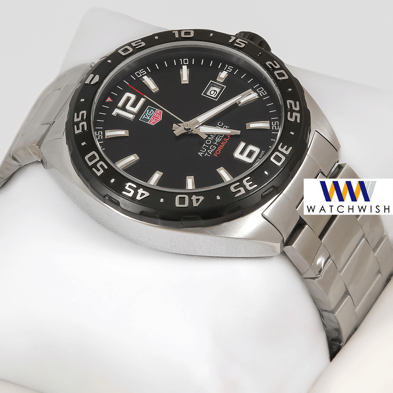 Latest Collection Silver With Black Dial Automatic Watch
