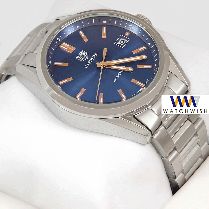 Latest Collection Silver Stainless Steel With Blue Dial