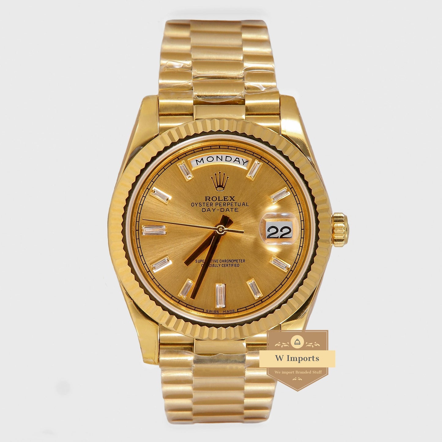 Latest Collection 40 All Yellow Gold Automatic Watch EW Made