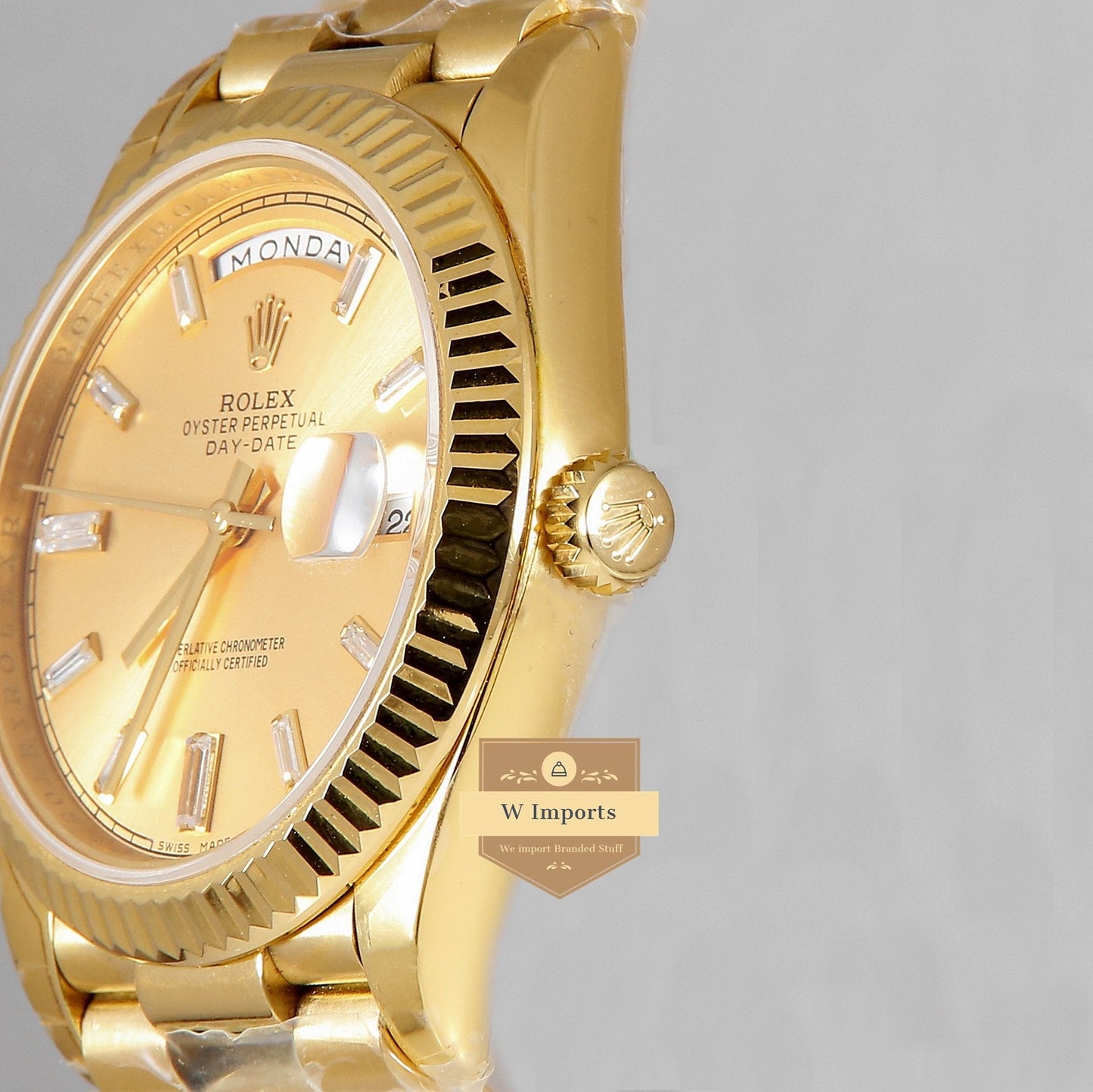 Latest Collection 40 All Yellow Gold Automatic Watch EW Made