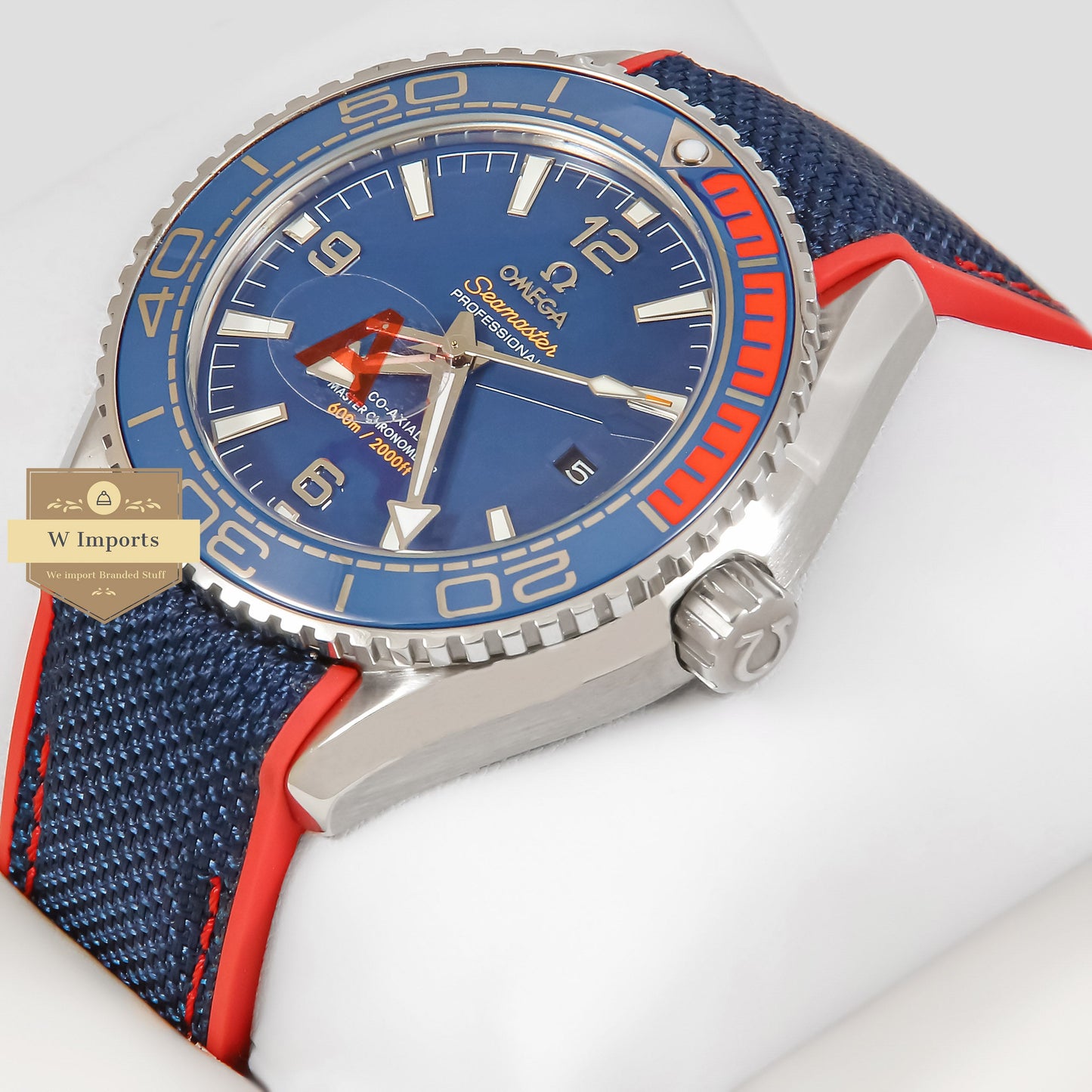 Latest Collection Silver Case With Blue Dial & Parachute Strap