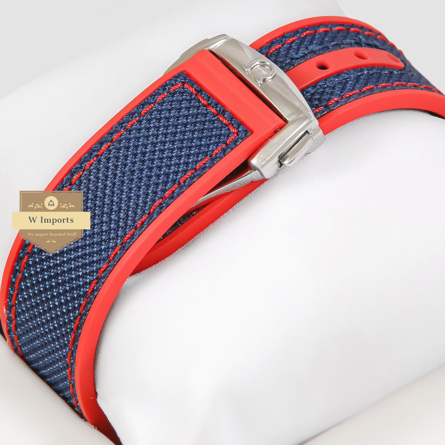 Latest Collection Silver Case With Blue Dial & Parachute Strap